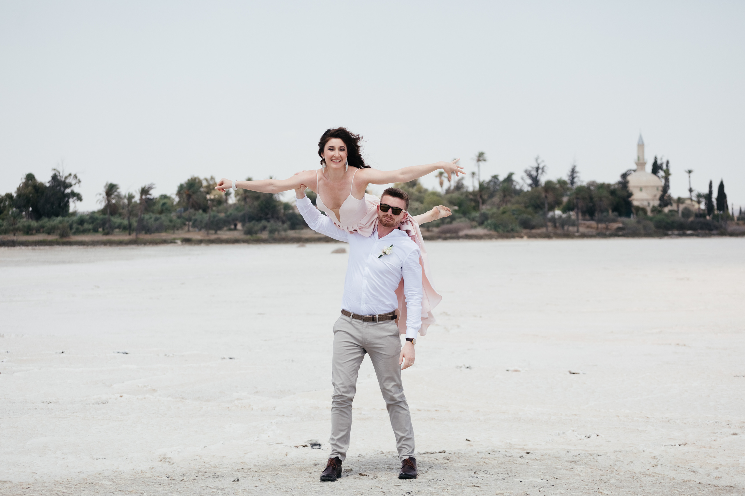 Wedding photoshoot at Salt Lake, Larnaca, Cyprus