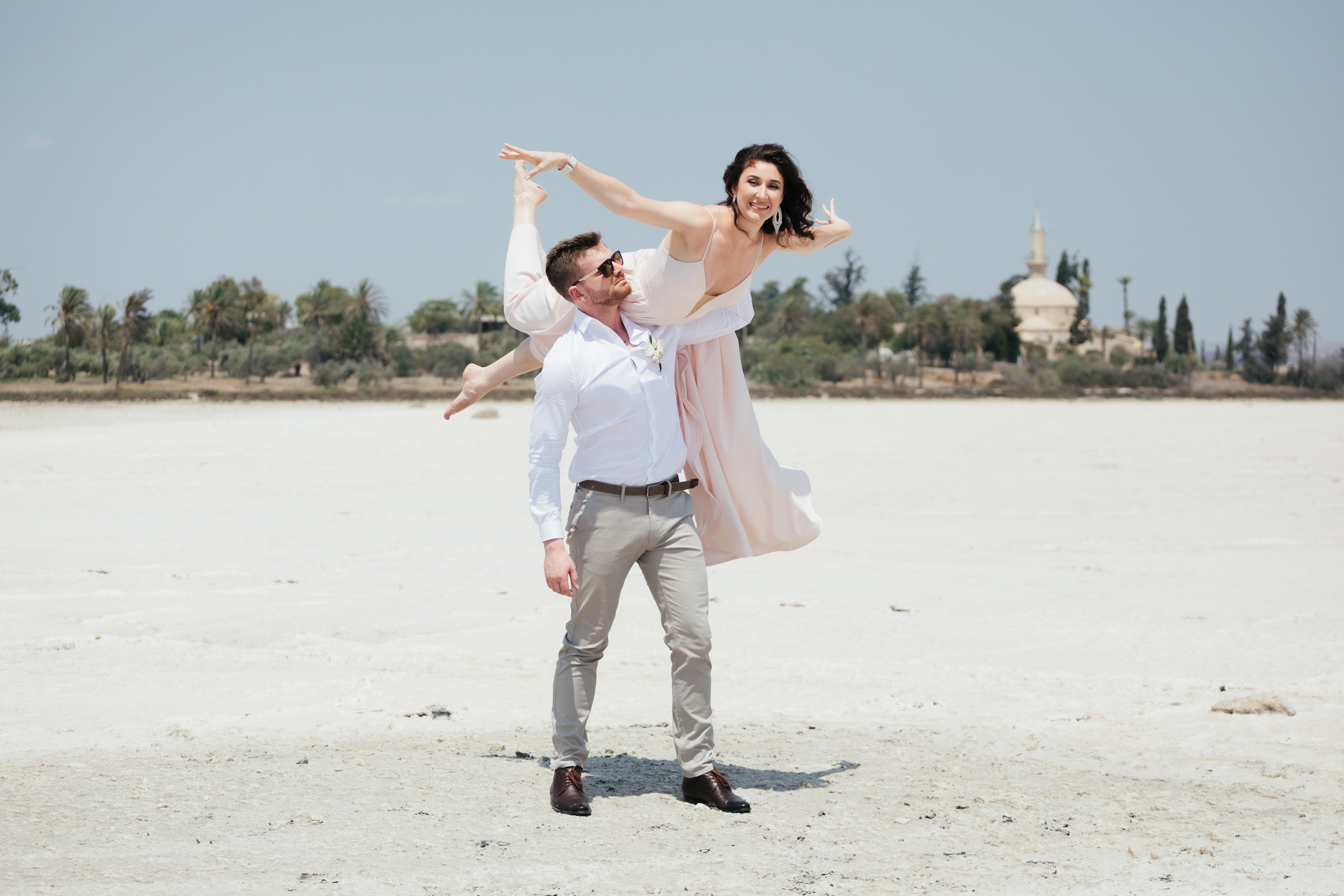 Wedding photoshoot at Salt Lake, Larnaca, Cyprus