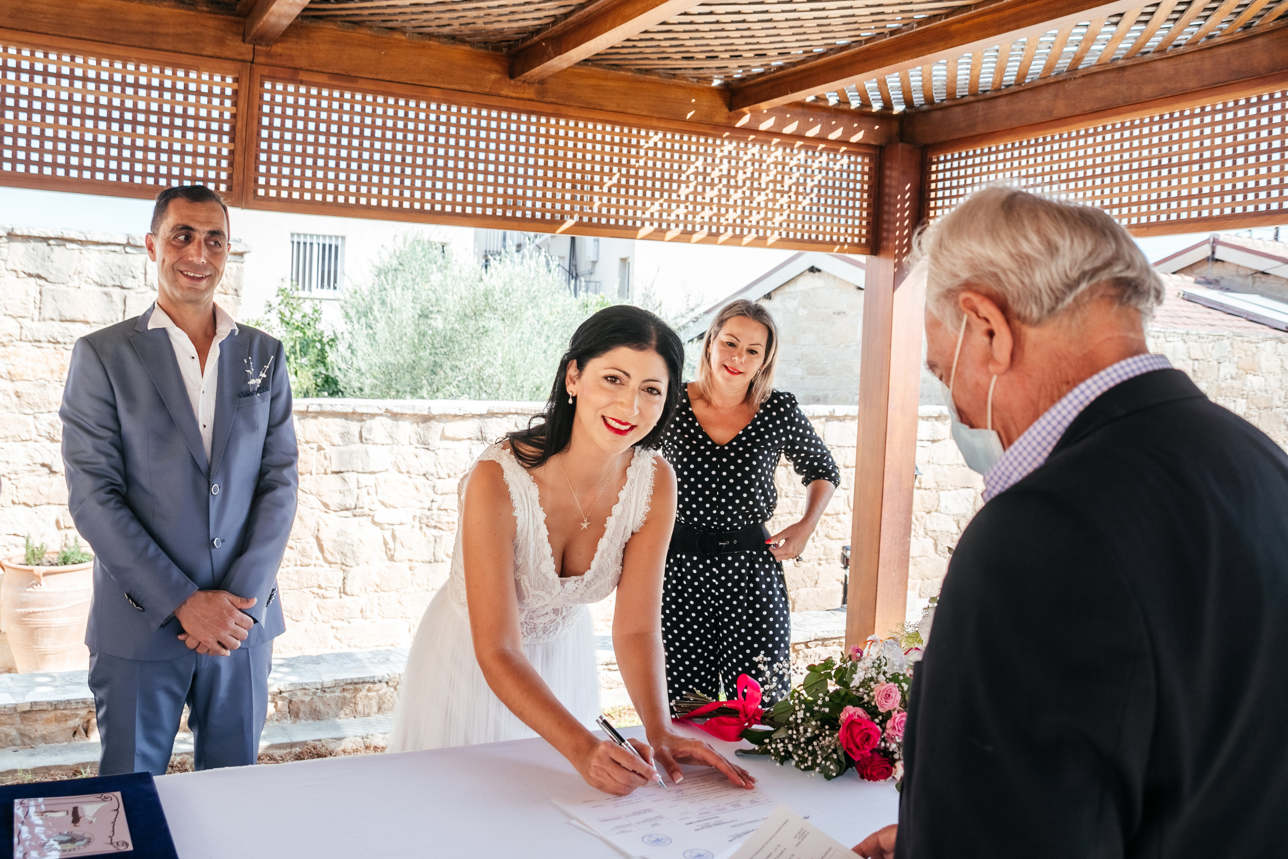 Wedding photoshoot in Germasoya municipality, Limassol, Cyprus