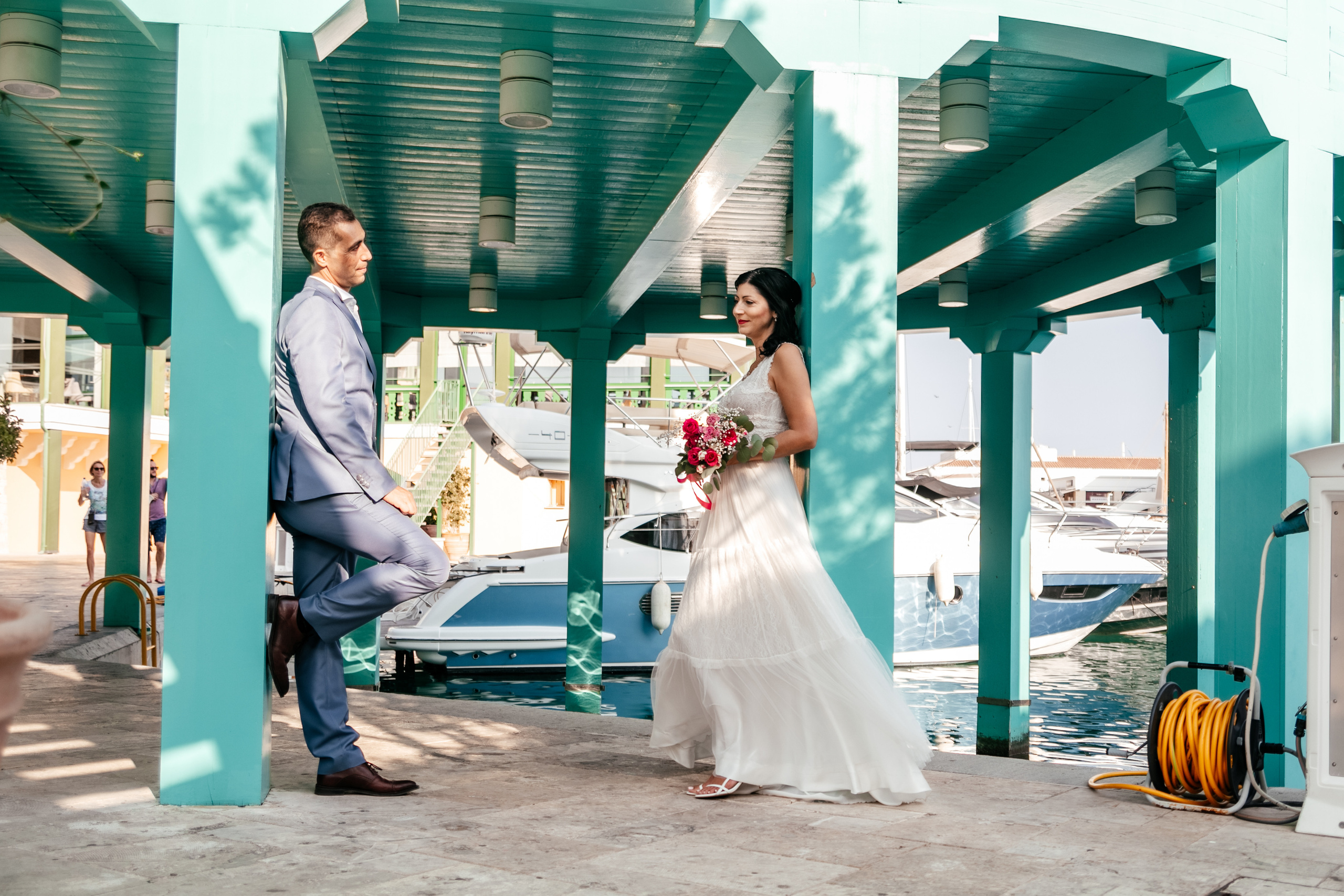 Wedding photoshoot in Marina, Limassol, Cyprus