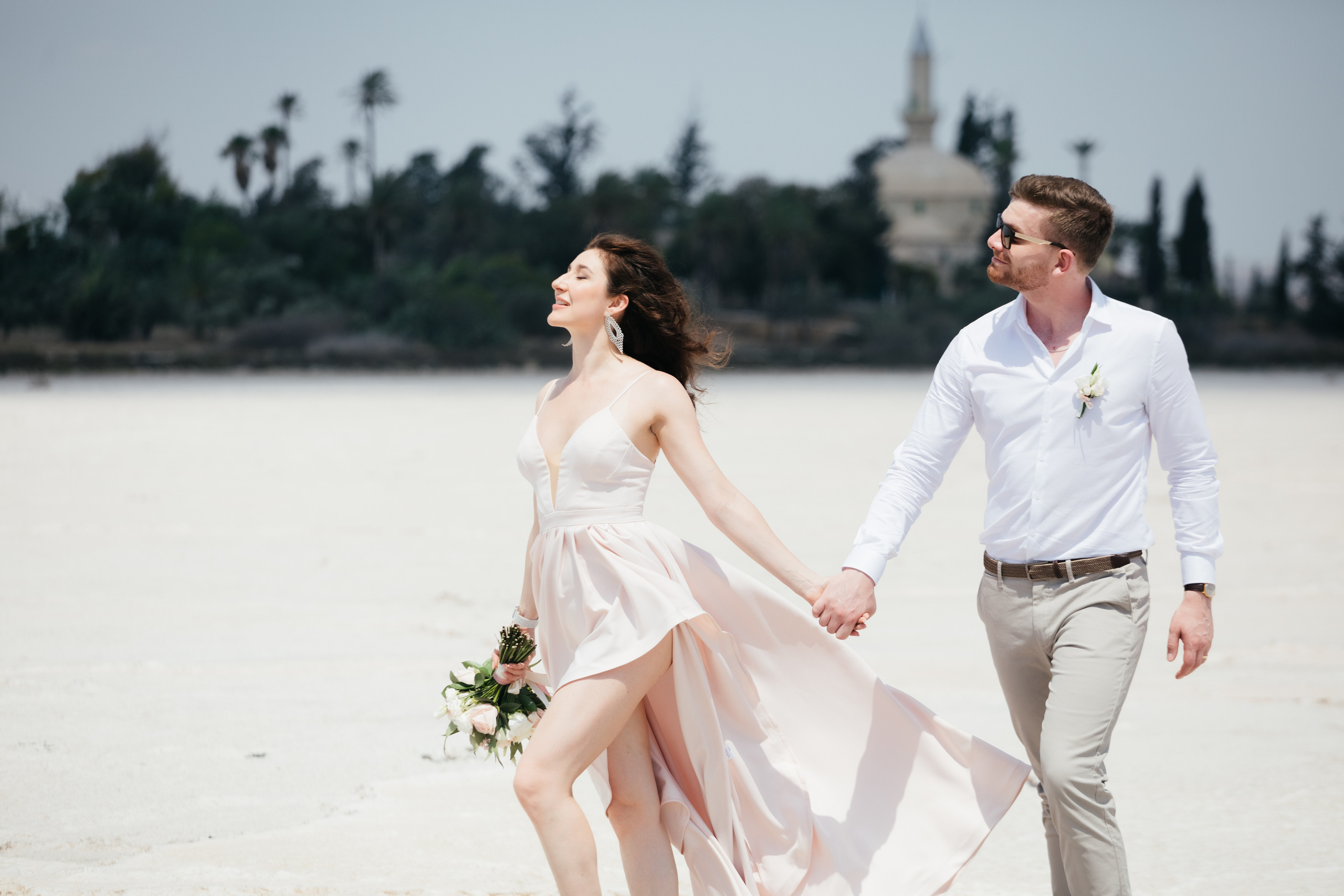 Wedding photoshoot at Salt Lake, Larnaca, Cyprus