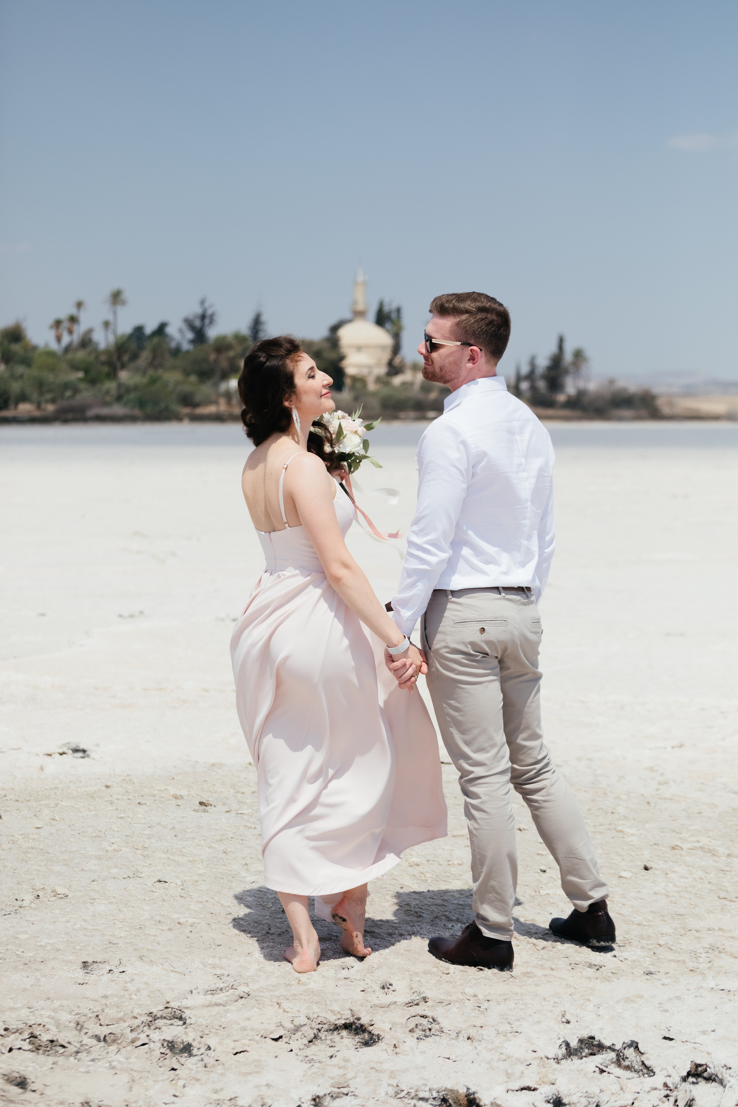 Wedding photoshoot at Salt Lake, Larnaca, Cyprus