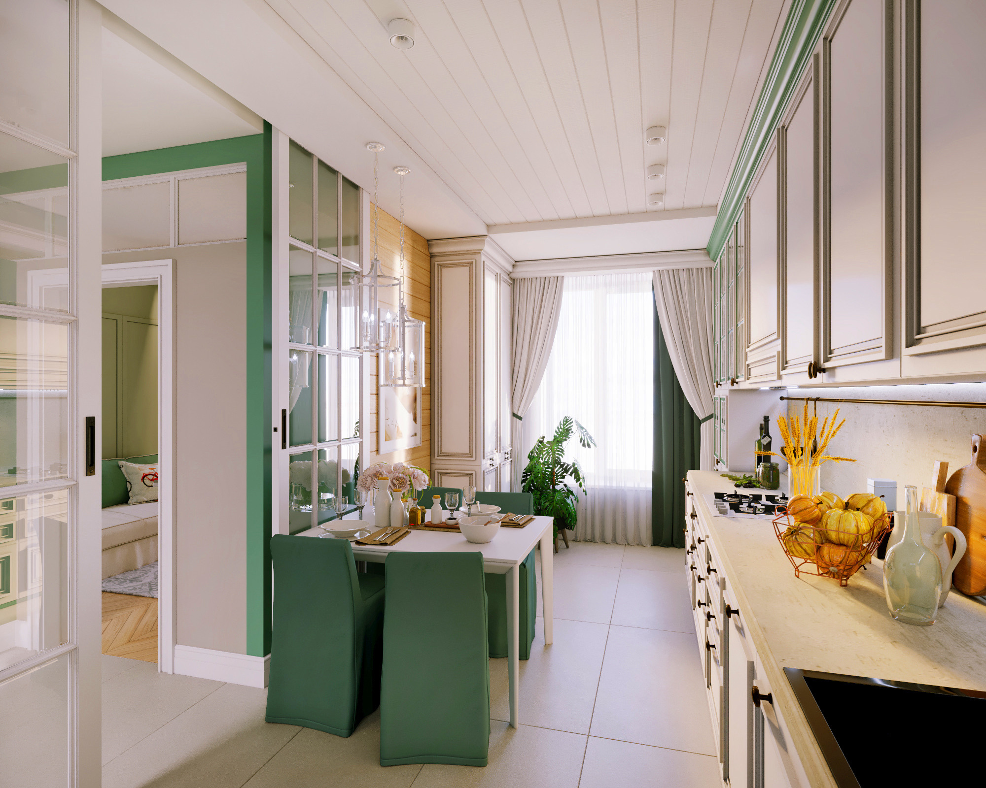 Дизайн ИНТЕРЬЕРА. Прованс в городской квартире. 115 м², г. Кишинев, Молдова. Архитектор, дизайнер интерьера, декоратор