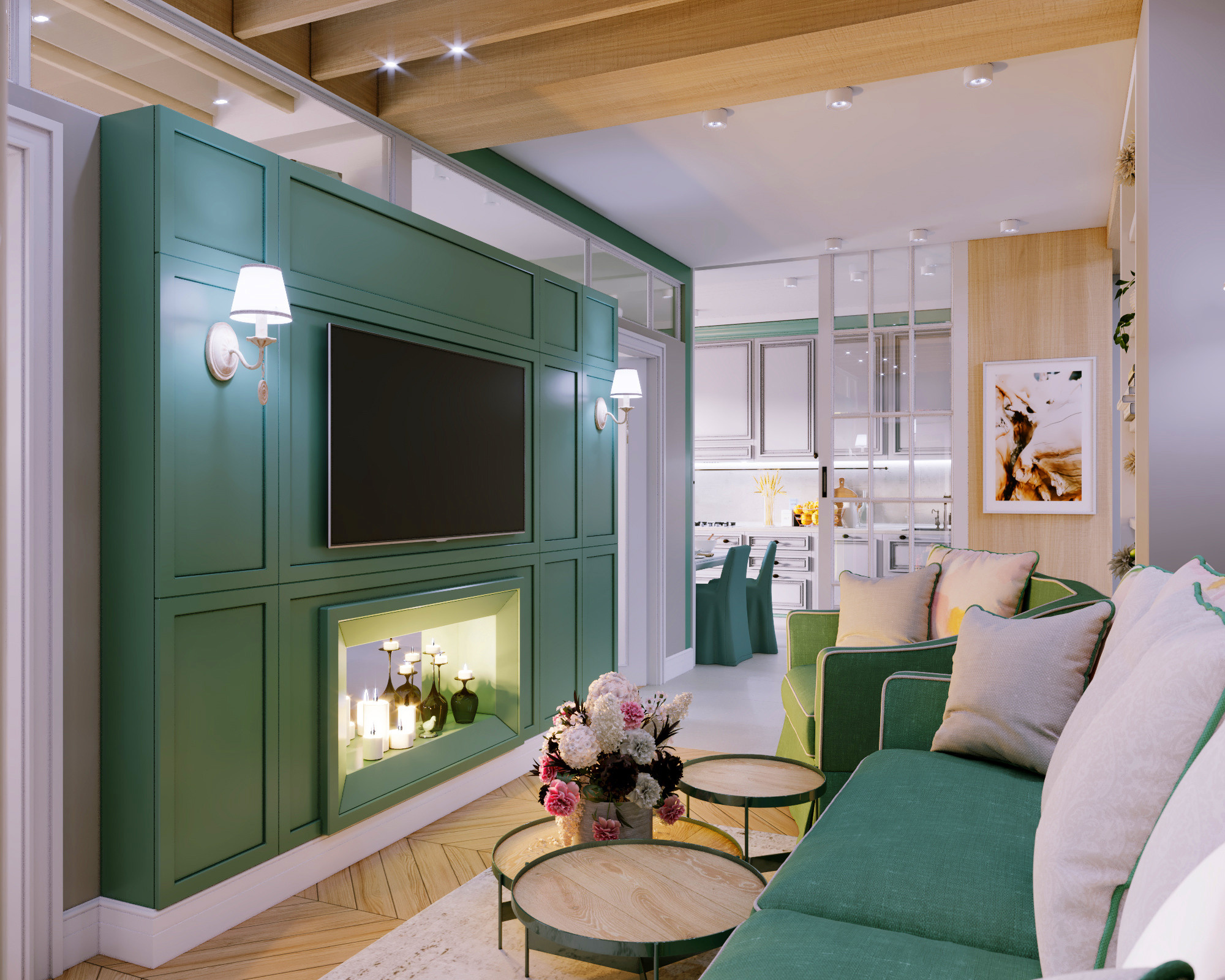 Дизайн ИНТЕРЬЕРА. Прованс в городской квартире. 115 м², г. Кишинев, Молдова. Архитектор, дизайнер интерьера, декоратор