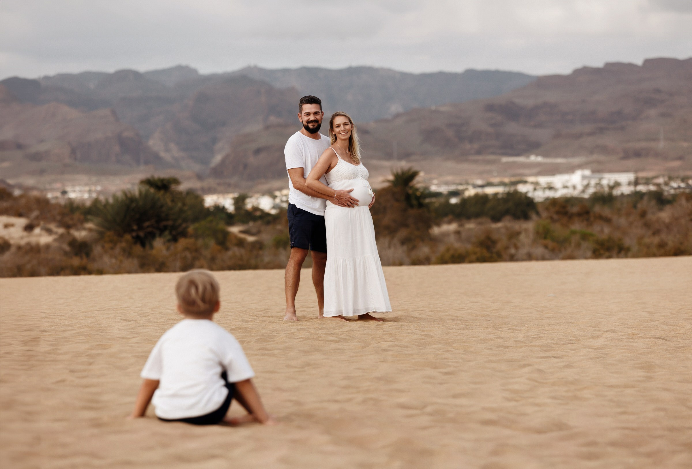 Séance photo de famille Gran Canaria Maspalomas Desert Natural