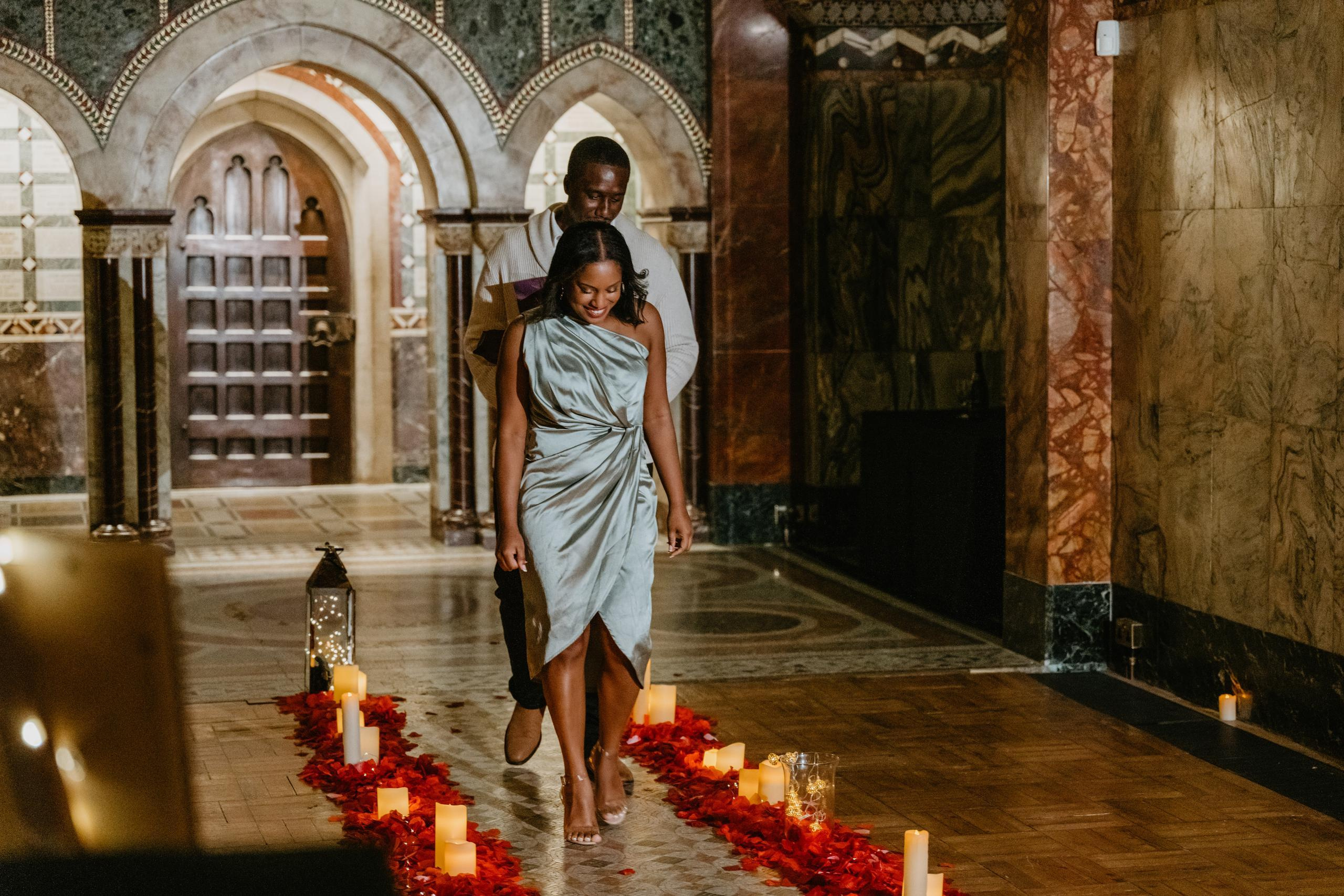 Proposal session at Fitzrovia Chapel. London Wedding Photographer|Natasha Ferreira