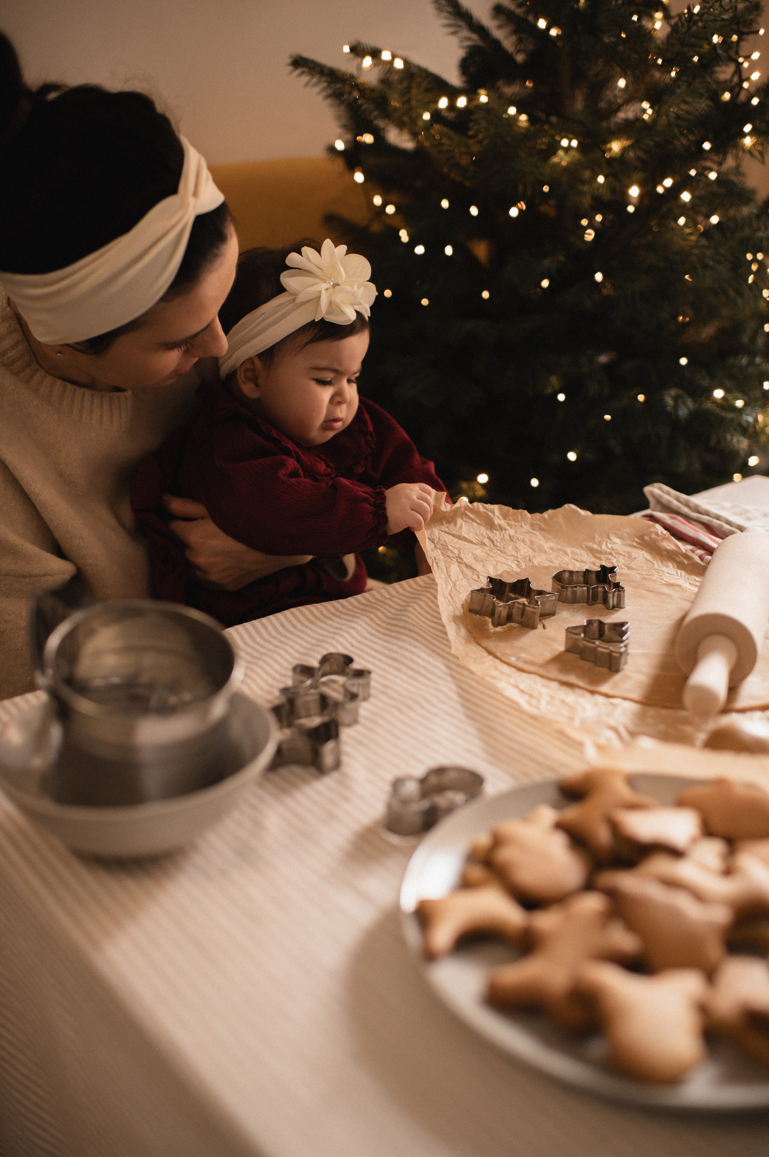 First Christmas. Family, children, portrait, and event photography in Thessaloniki