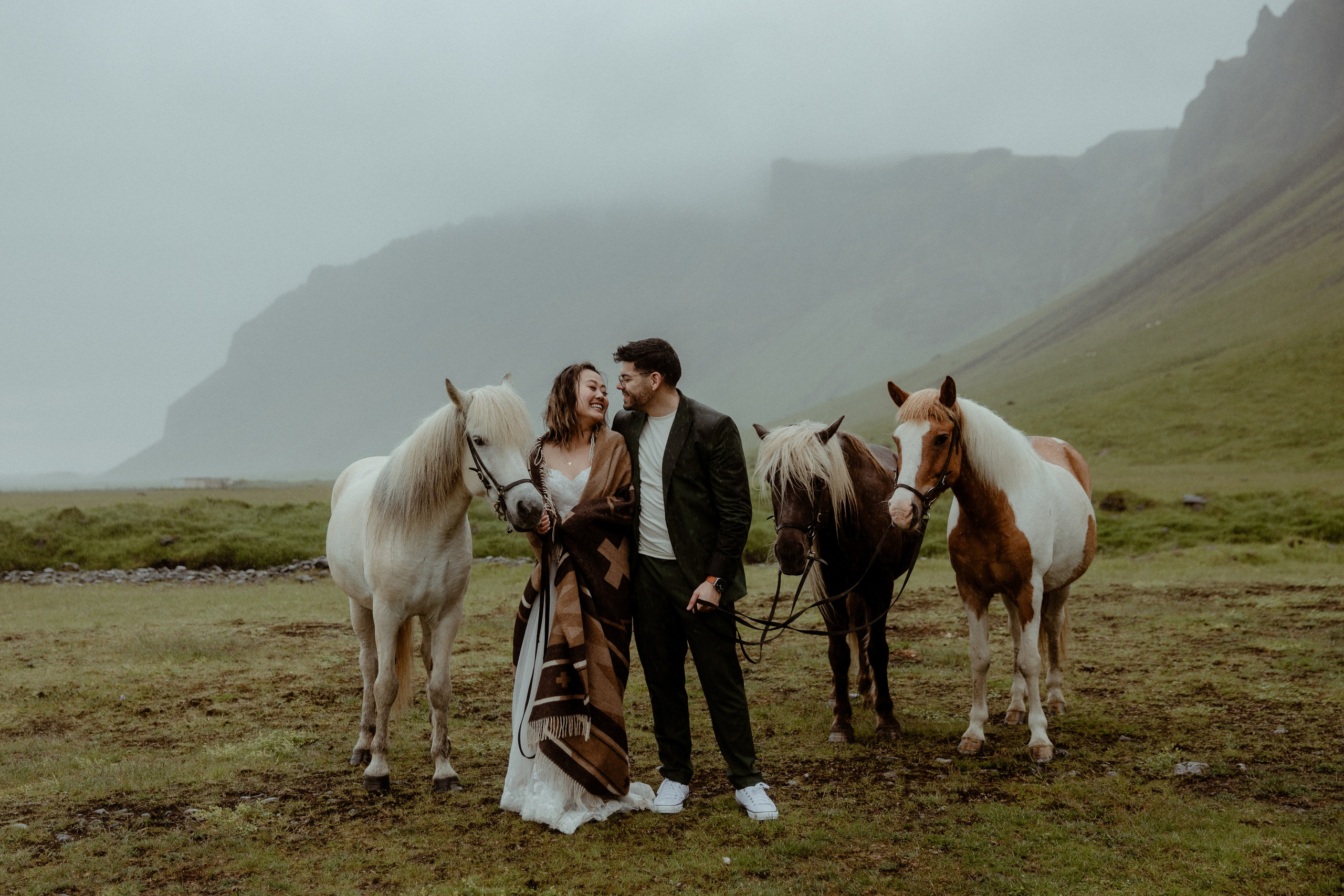 Elopement at Kvernufoss Waterfall. Iceland elopement photo and video | Nikolaichik Photo