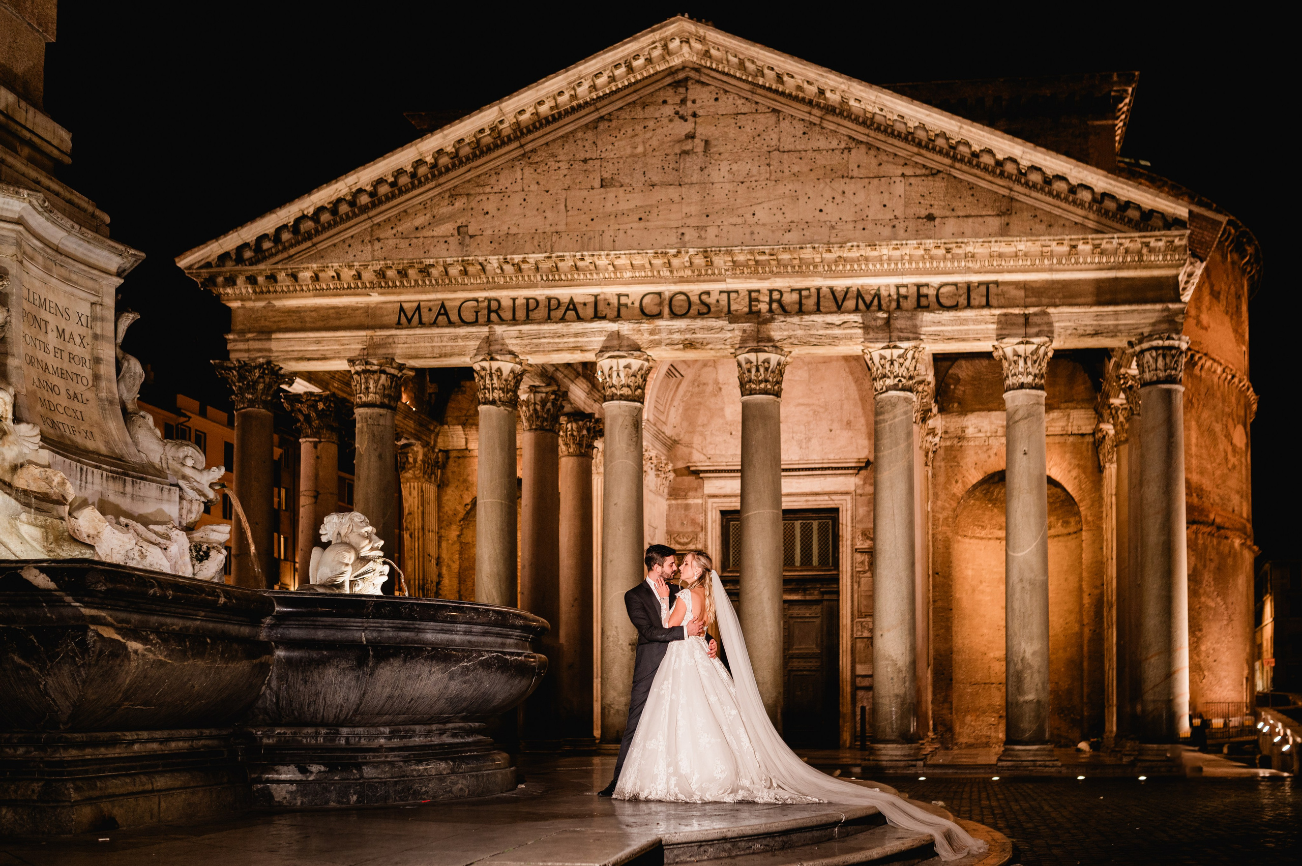 Servizio Post Matrimoniale Notturno a Roma. Fotografo Matrimonio a Roma | Servizio Fotografico Matrimonio