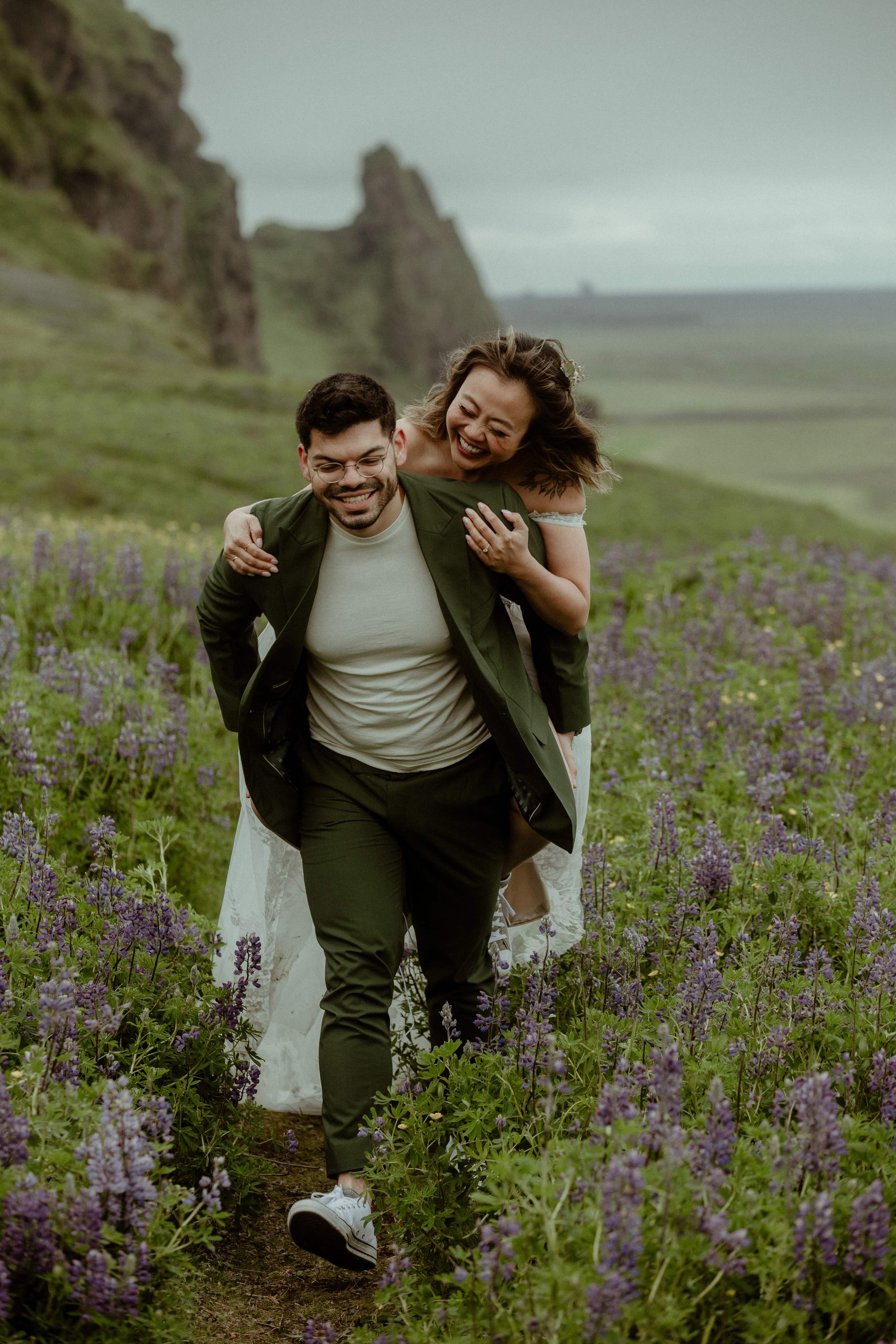 Elopement at Kvernufoss Waterfall. Iceland elopement photo and video | Nikolaichik Photo