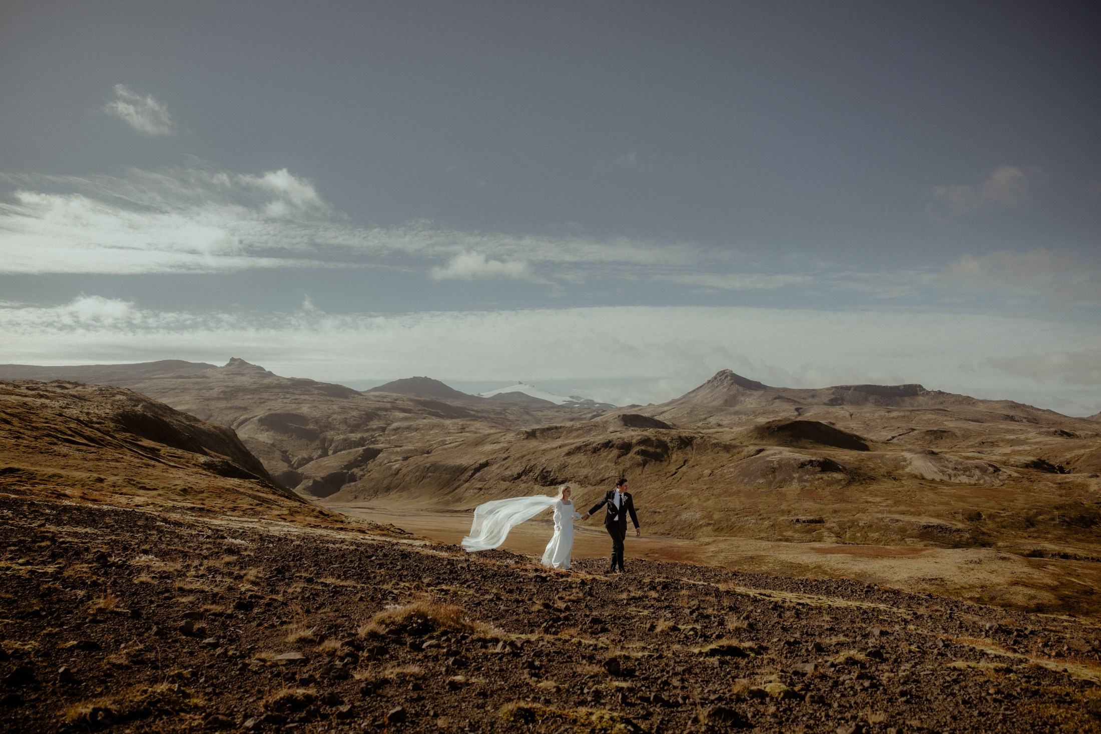 Iceland elopement at Budir Black Church | Snæfellsnes wedding by Iceland elopement photographer & videographer. Iceland elopement photographer & videographer