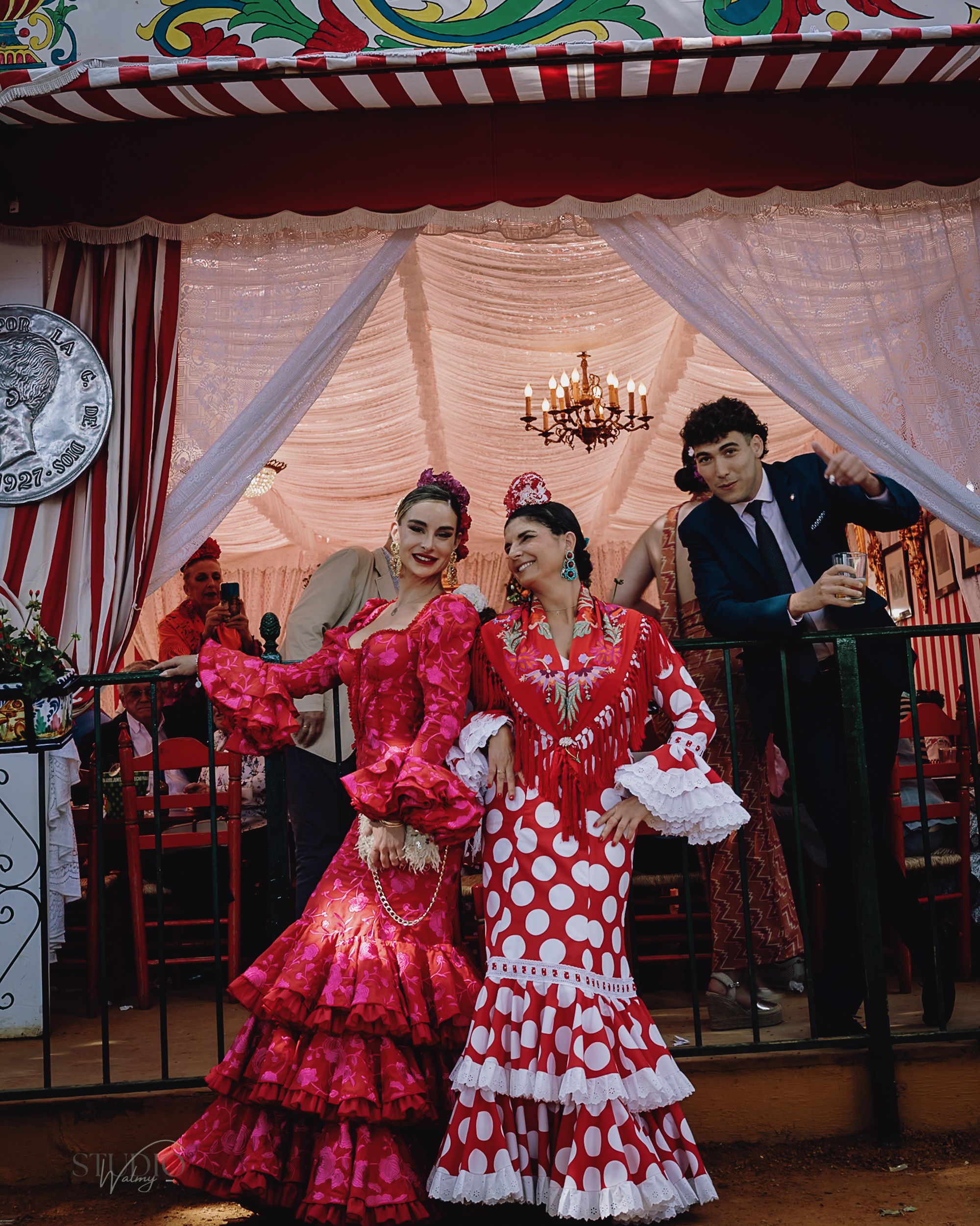 Sesión de fotos en feria de Abril de Sevilla. Inicio