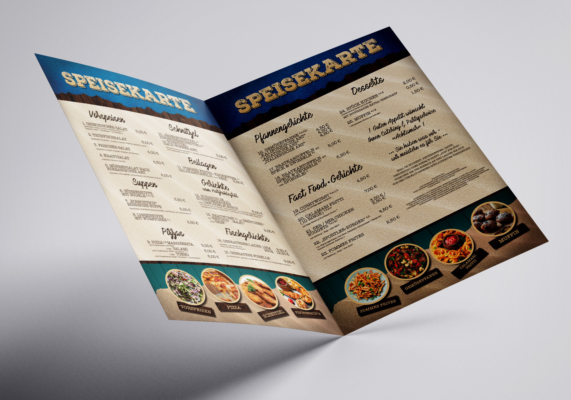 Меню. Рекламное агентство в Германии