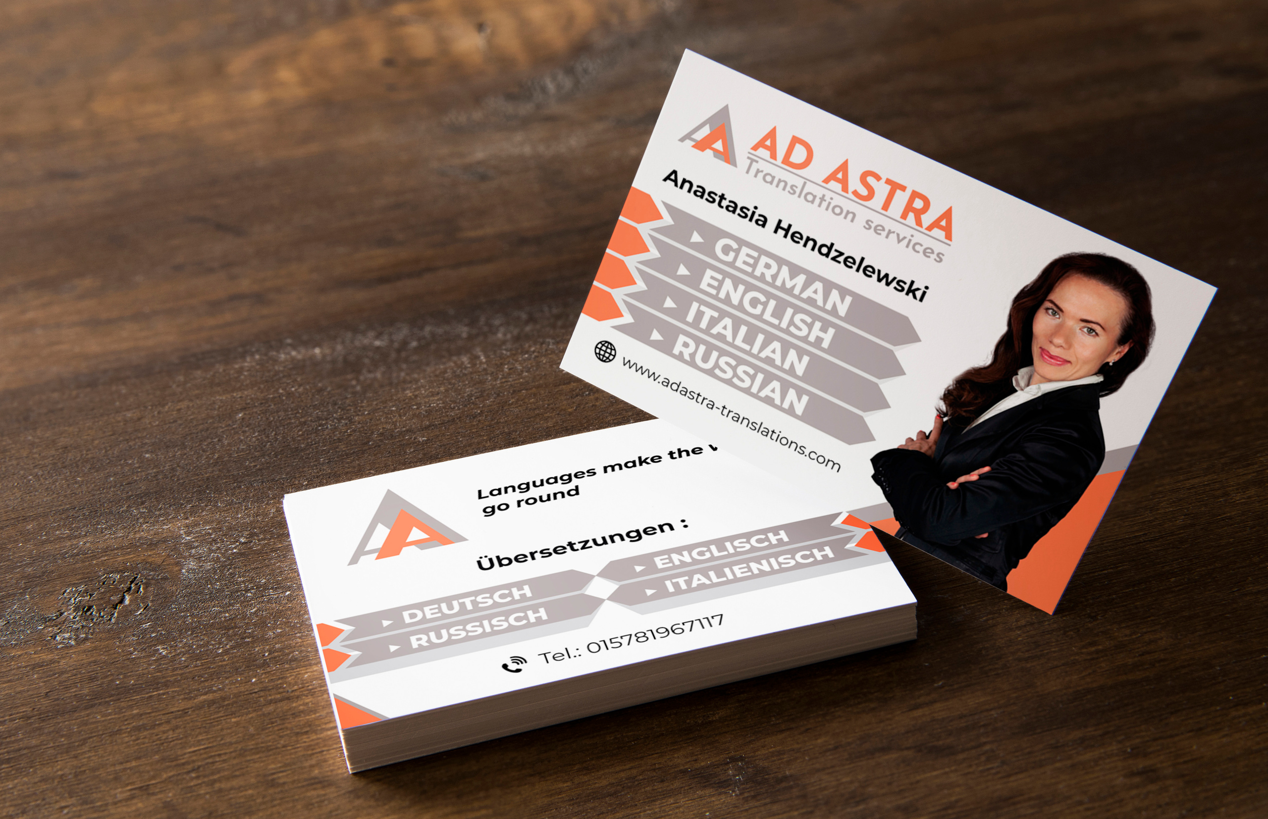 Визитки. Рекламное агентство в Германии