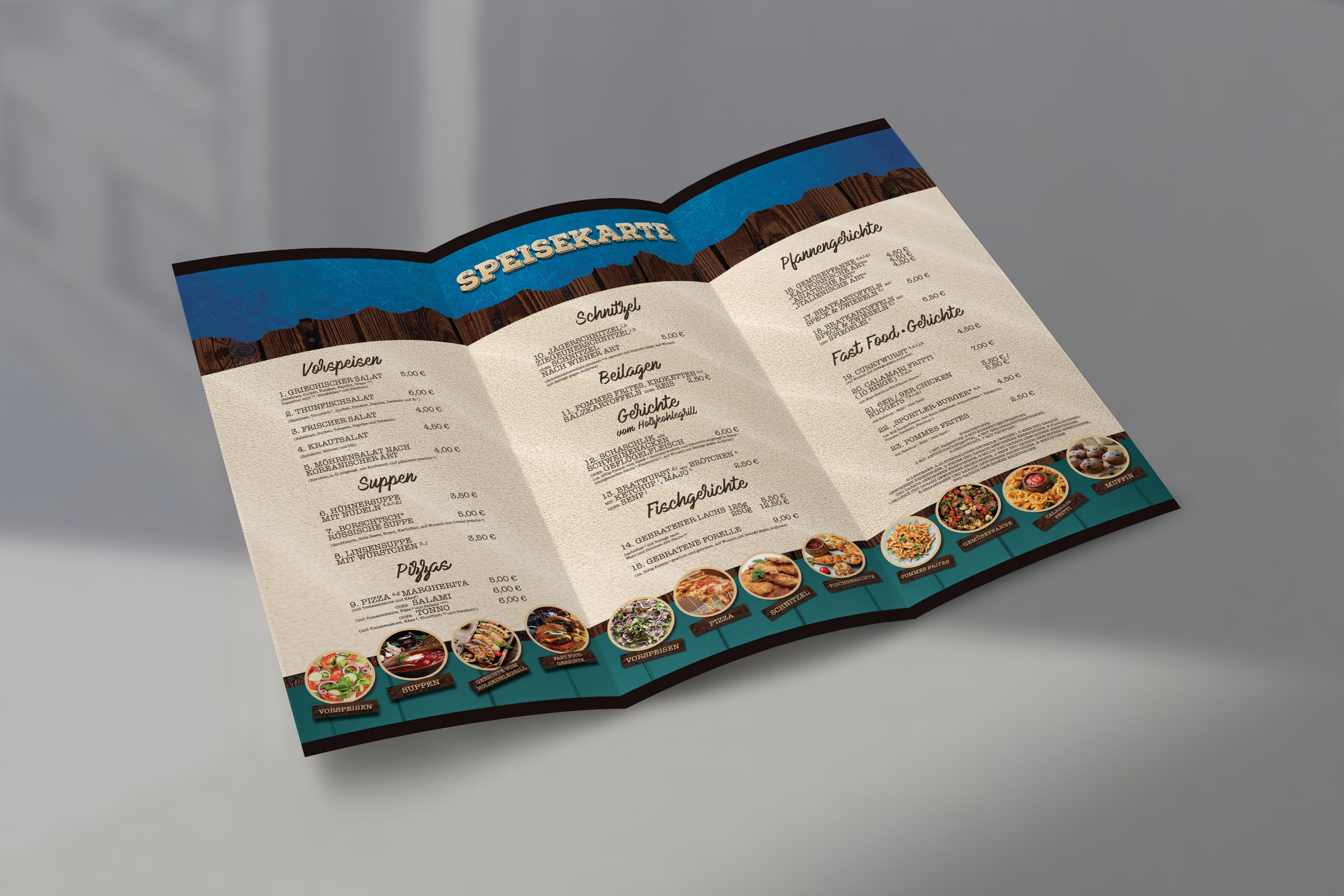 Меню. Рекламное агентство в Германии