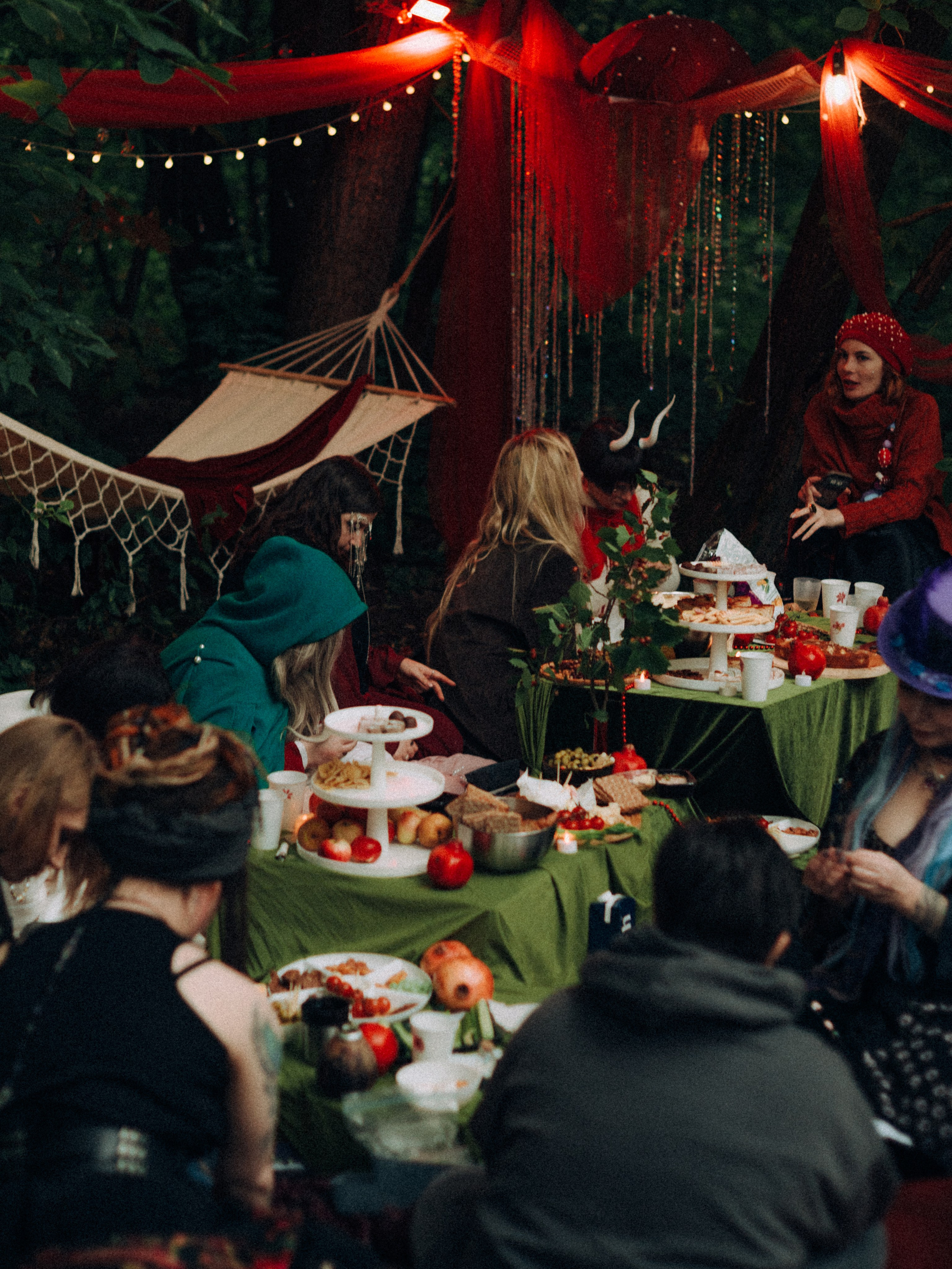 Witches' picnic — fantasy themed event. Moth & Moss Photography
