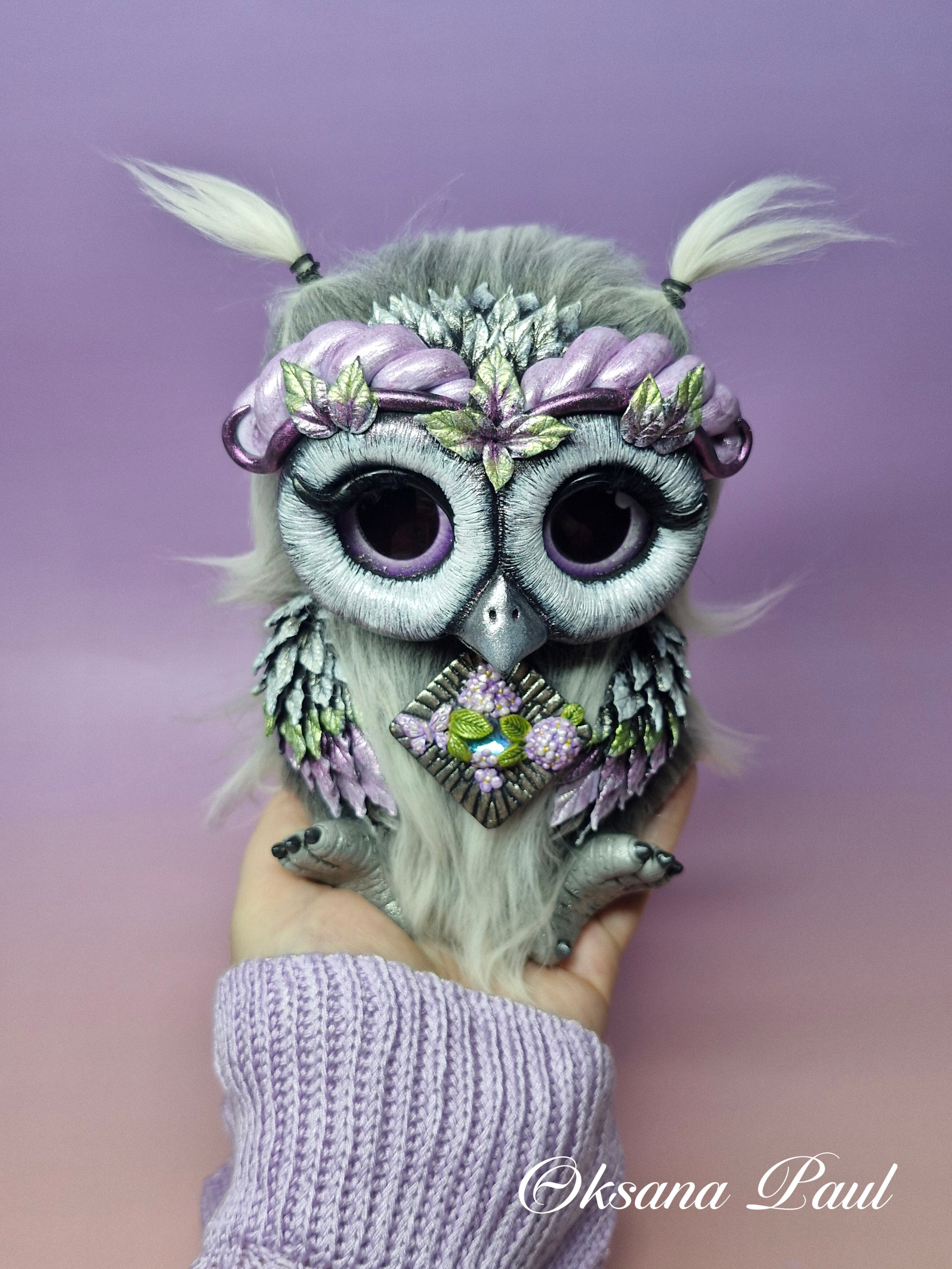 Авторская серия совят / Eulenkollektion ➤. Oksana Paul-Gardinen-Design Oksana Paul ✧ Art of Gardinen & Textile Design ✧ Polymer Clay Art & Handmade Creatures