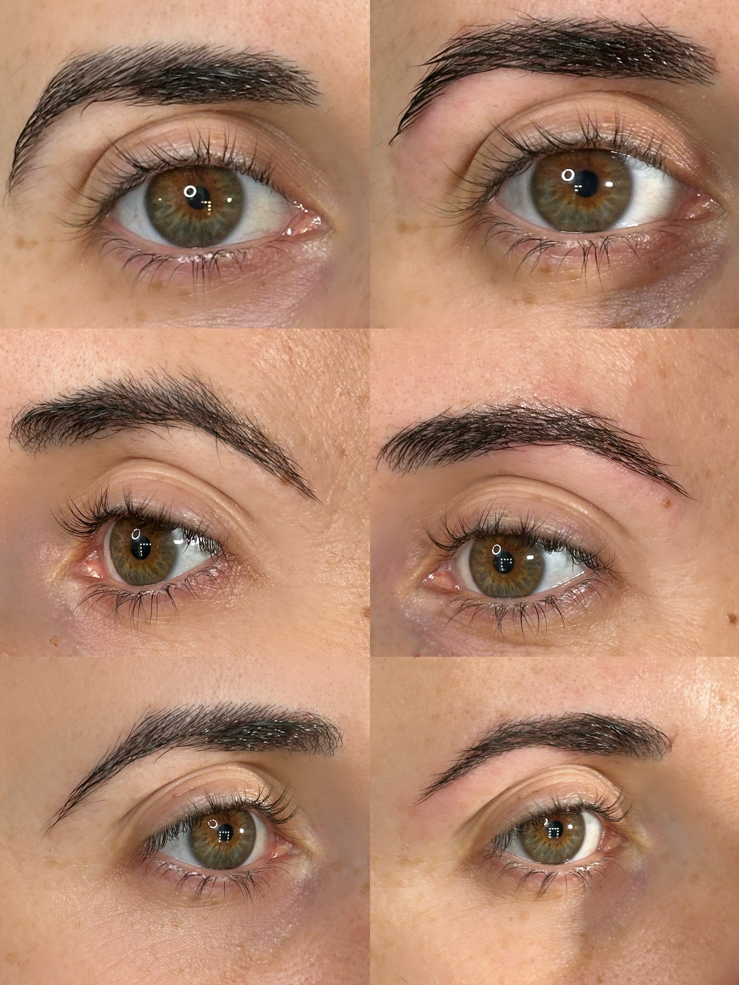 Stilizare profesională a sprâncenelor prin pensat si vopsire pentru un aspect definit, armonios și natural. Ideal pentru evidențierea trăsăturilor feței.