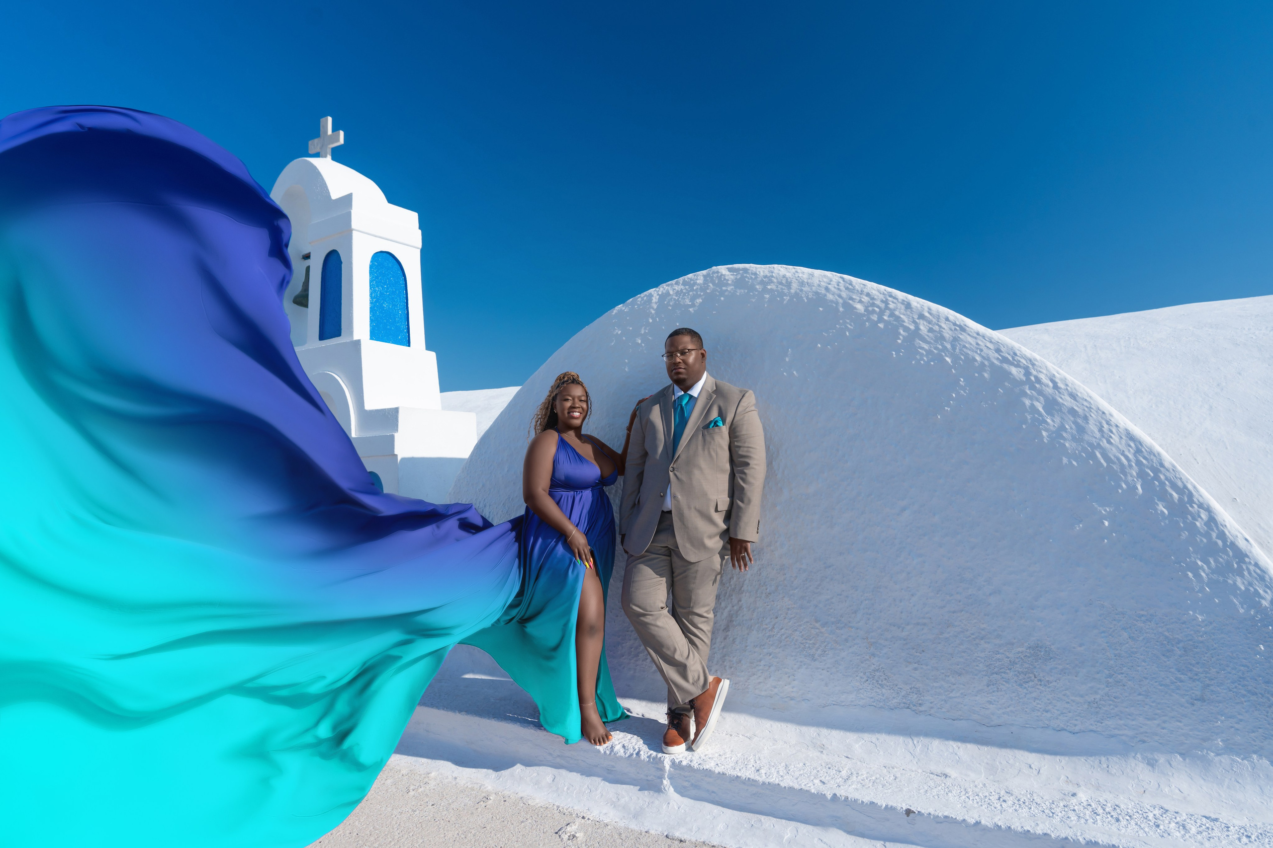Santorini Flying Dresses Rental catalog price. Photographer in Santorini SokoLOVE Alex| Flying Dress Santorini