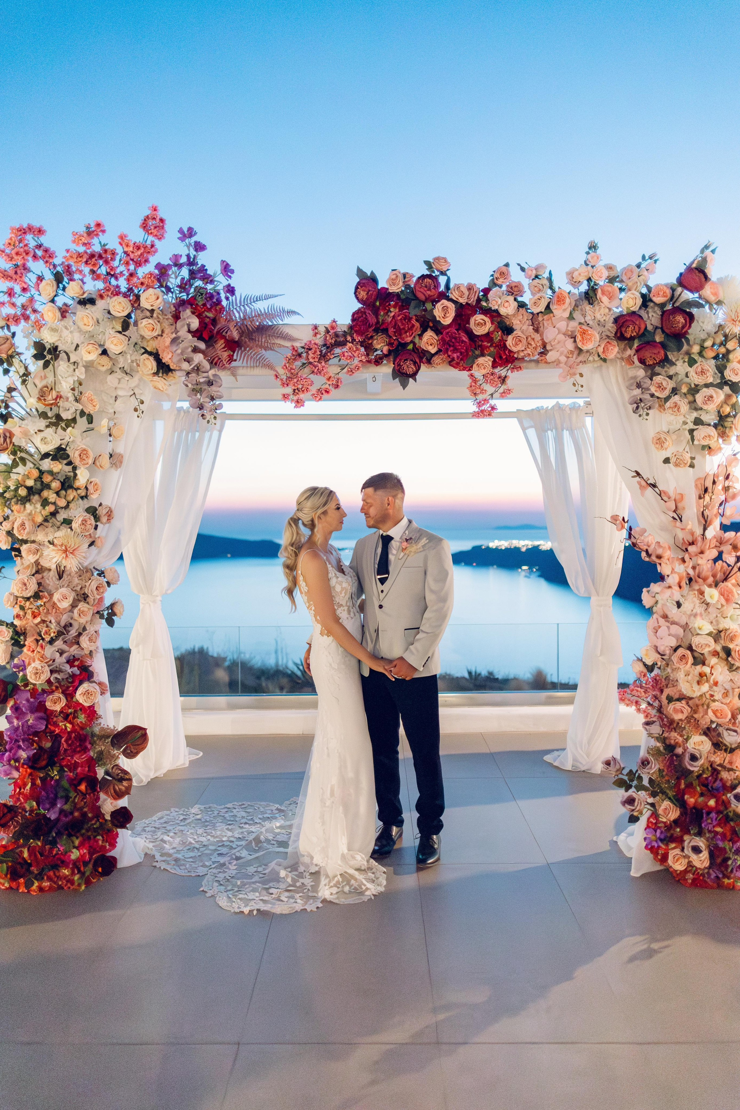 Decor and Venues Santorini. Photographer in Santorini SokoLOVE Alex| Flying Dress Santorini