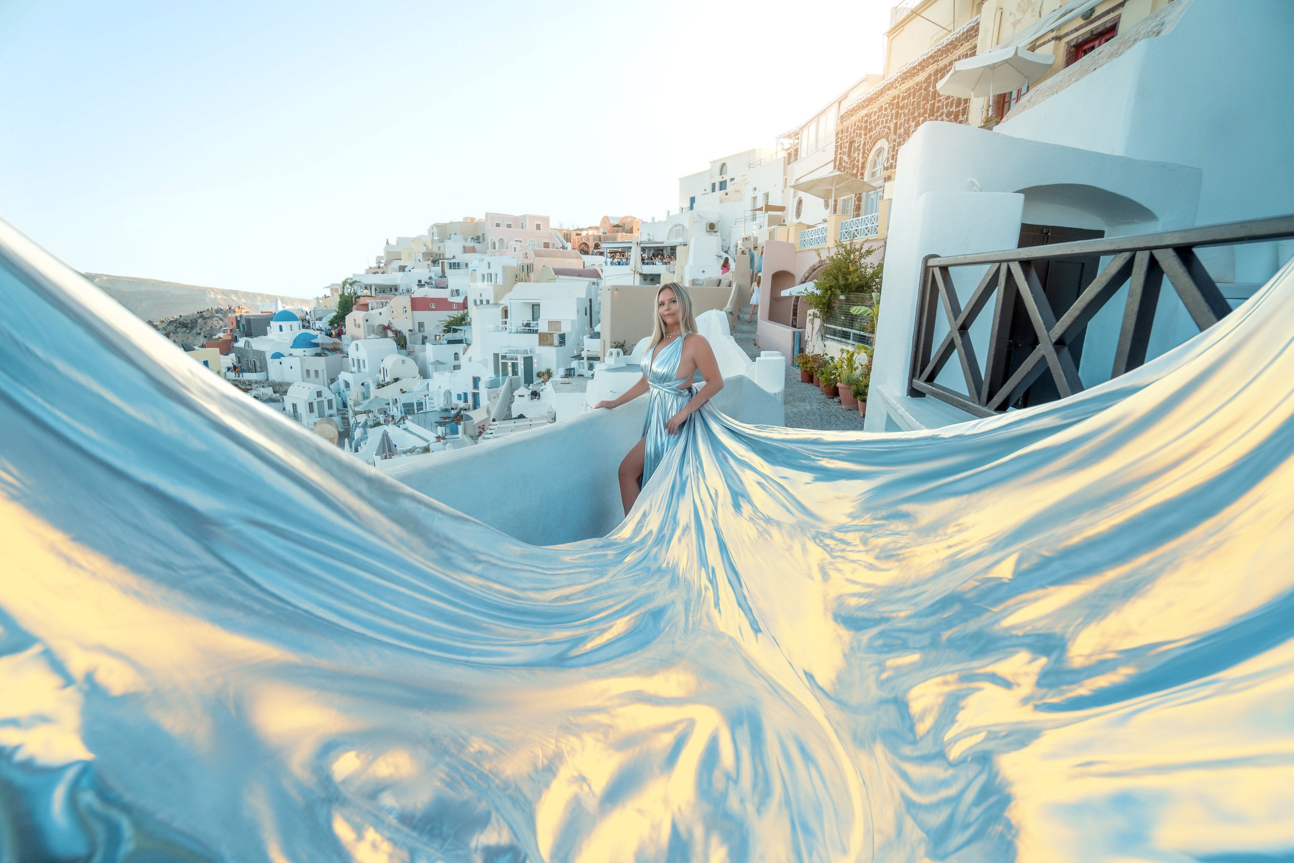 Rent Silver Infinity Bare Back Dress XS-XL for Stunning Santorini Photoshoots by Sokolove"Rent the elegant Silver Infinity Bare Back Dress in XS-XL for your Santorini photoshoot. Perfect for solo or couple sessions, this dress is designed to flow gracefully in the breeze. Captured by Sokolove Photographer, these photos will showcase your beauty amidst Santorini's breathtaking scenery."