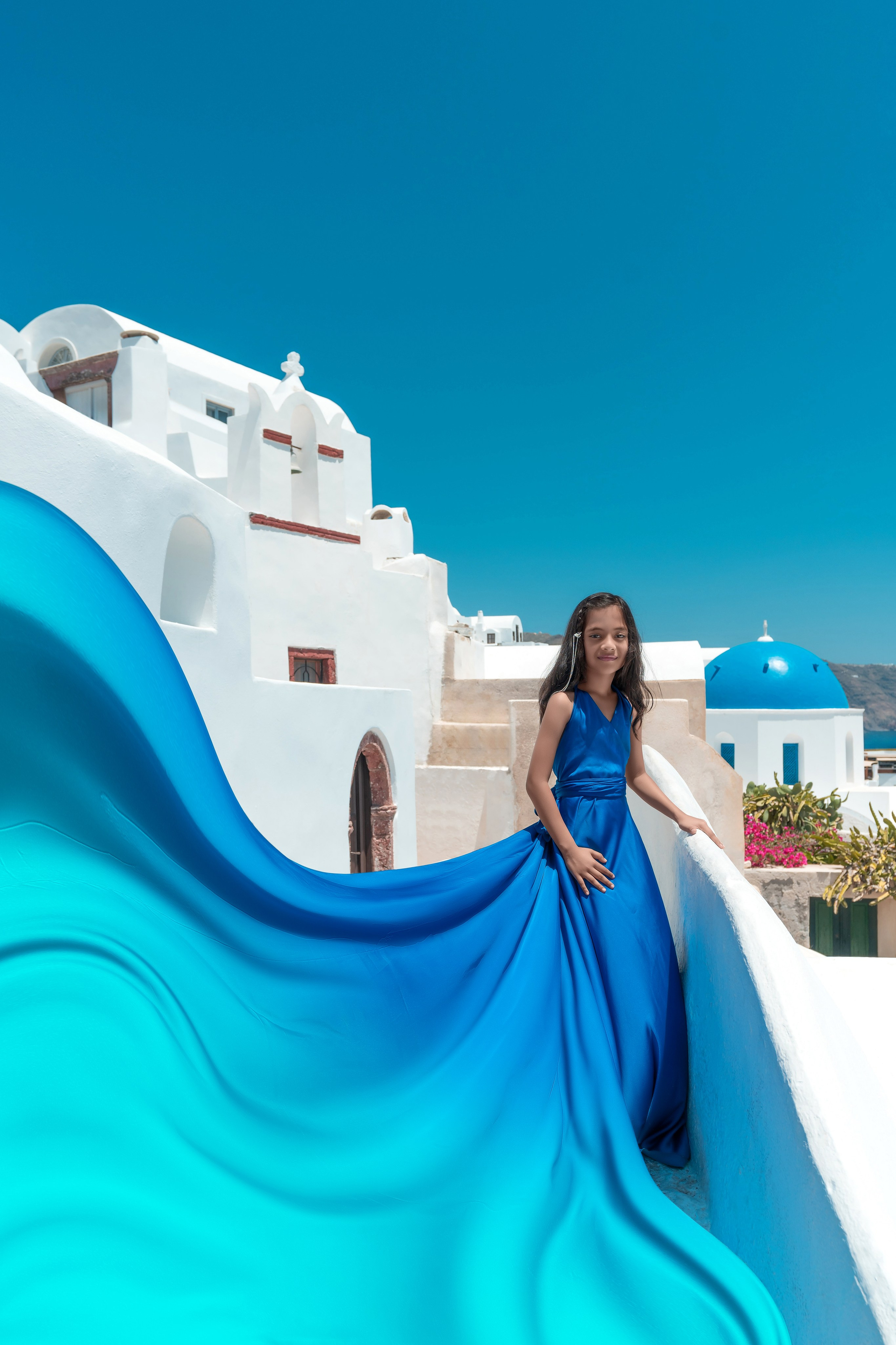 Kids Royal Blue flying dress