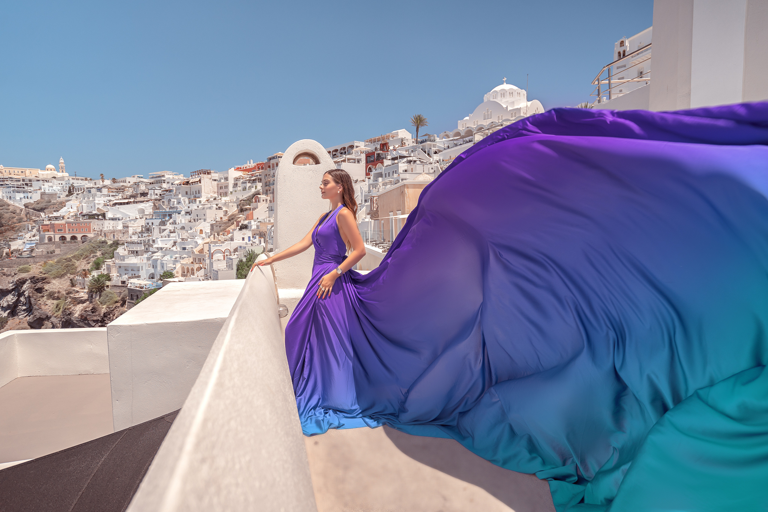 gradient flying dress