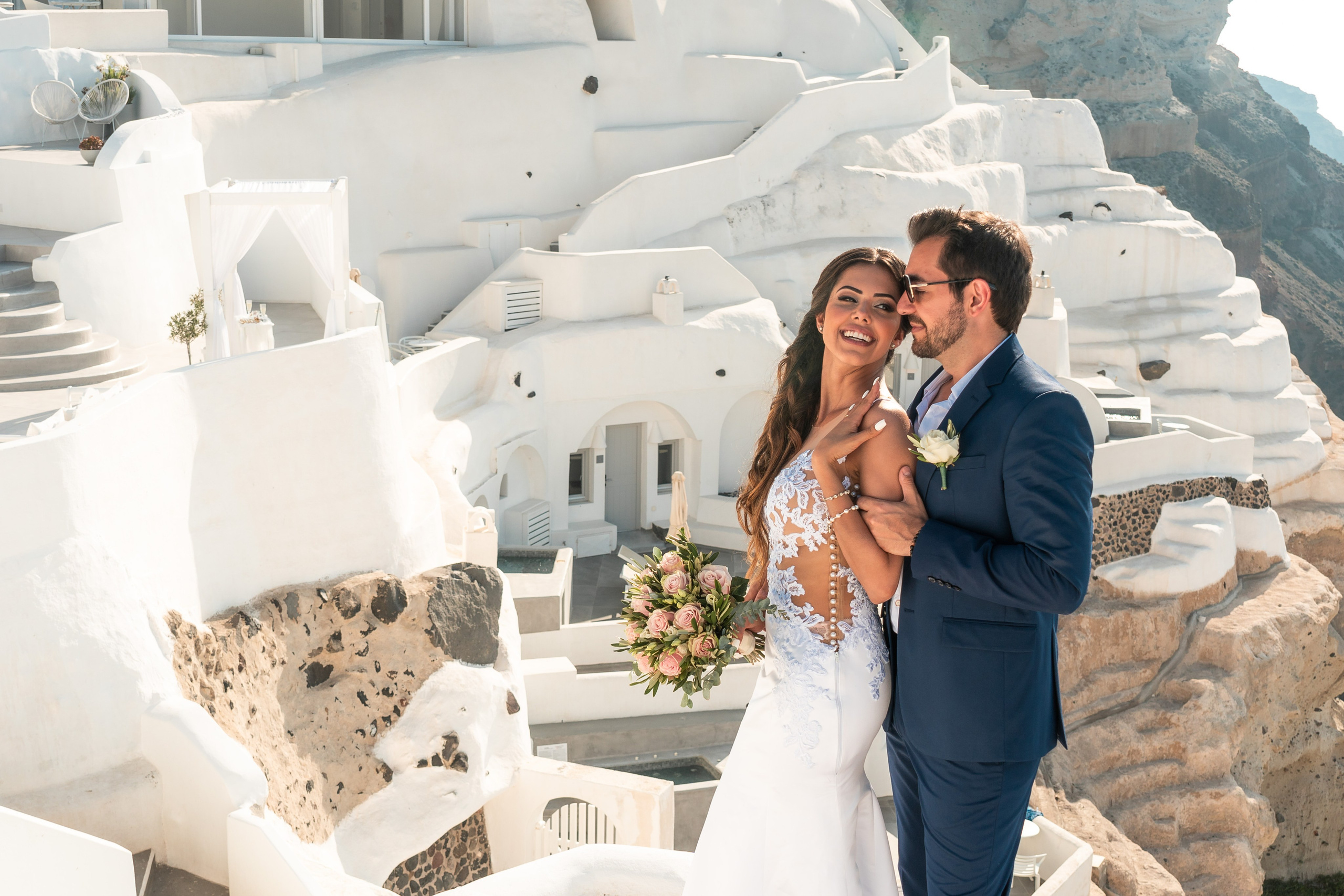 Wedding photographer. Photographer in Santorini SokoLOVE Alex| Flying Dress Santorini