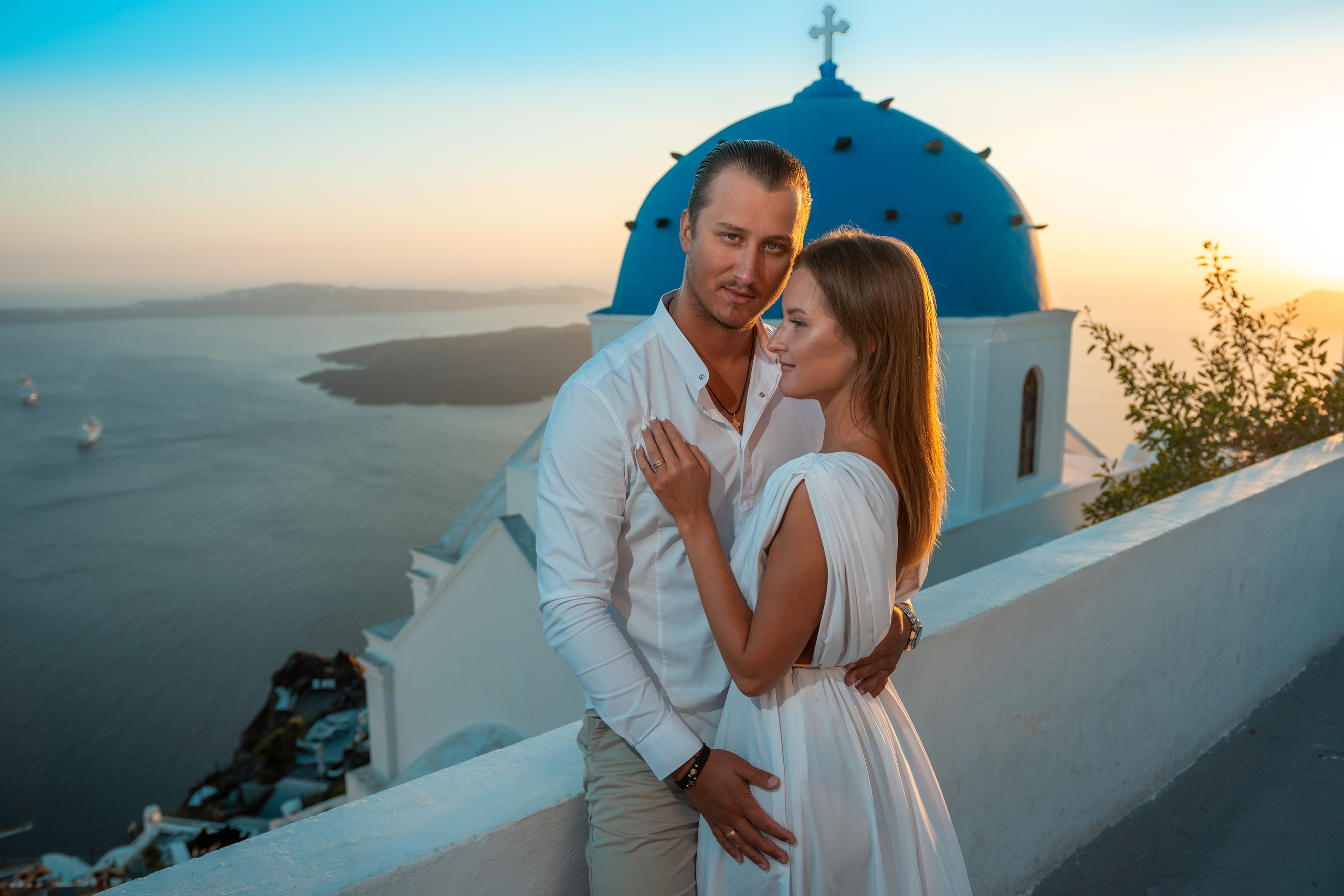 Wedding Dress (XS-XL) — Rent for  Santorini Photoshoot Gown. Photographer in Santorini SokoLOVE Alex| Flying Dress Santorini