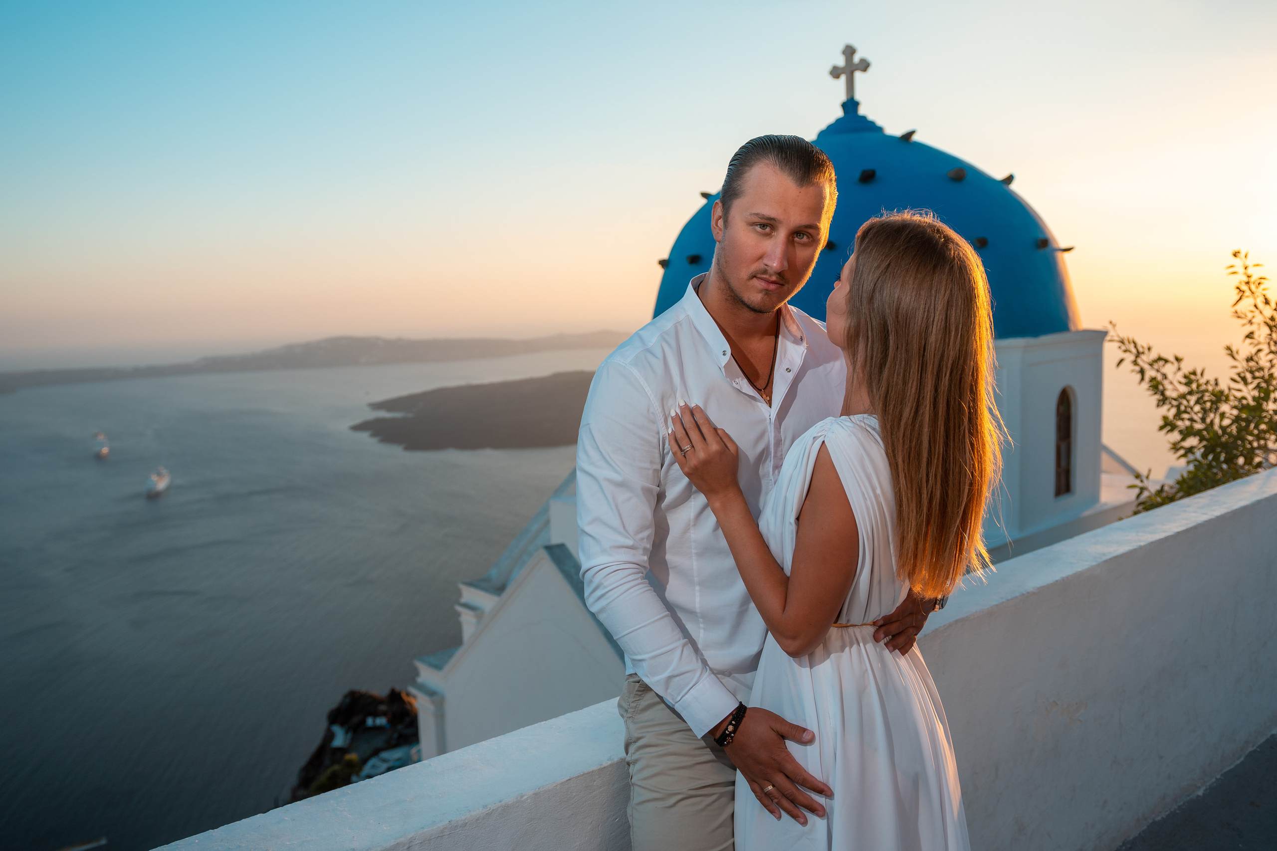 Wedding Dress (XS-XL) — Rent for  Santorini Photoshoot Gown. Photographer in Santorini SokoLOVE Alex| Flying Dress Santorini