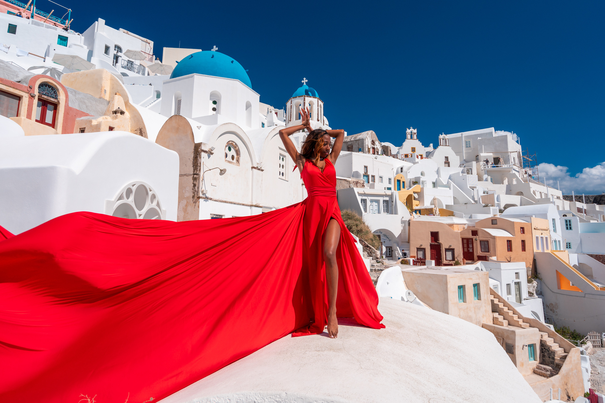 Sokolove photographer from Santorini one of the best photographers in Santorini. Photographer in Santorini SokoLOVE Alex| Flying Dress Santorini
