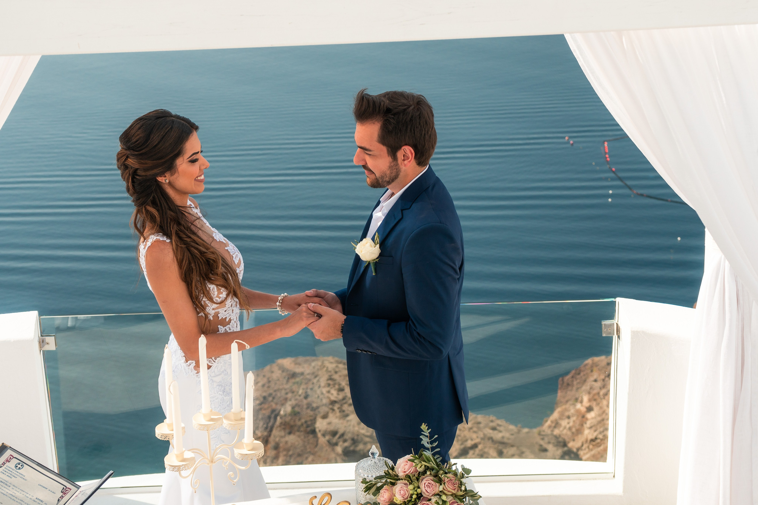 Wedding photographer. Photographer in Santorini SokoLOVE Alex| Flying Dress Santorini