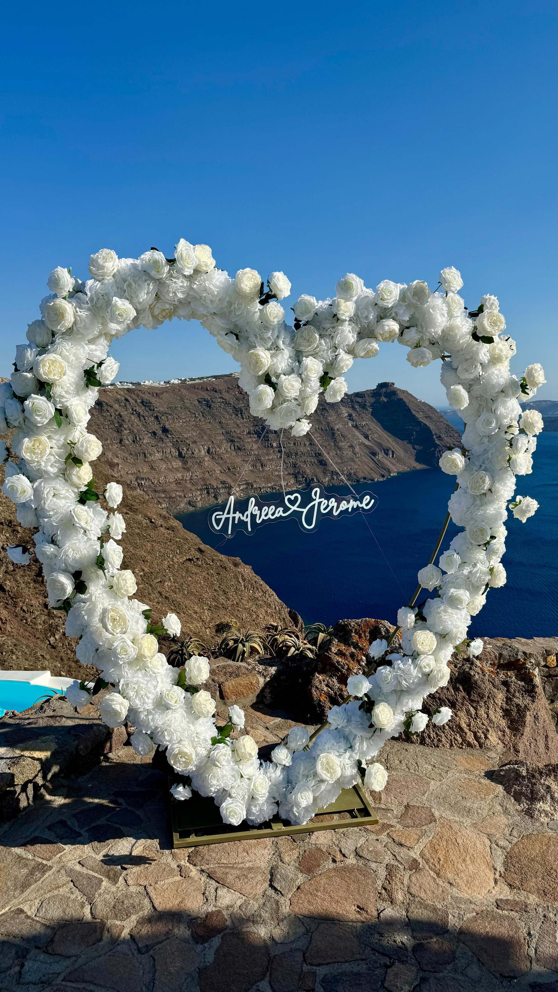 Decor and Venues Santorini. Photographer in Santorini SokoLOVE Alex| Flying Dress Santorini