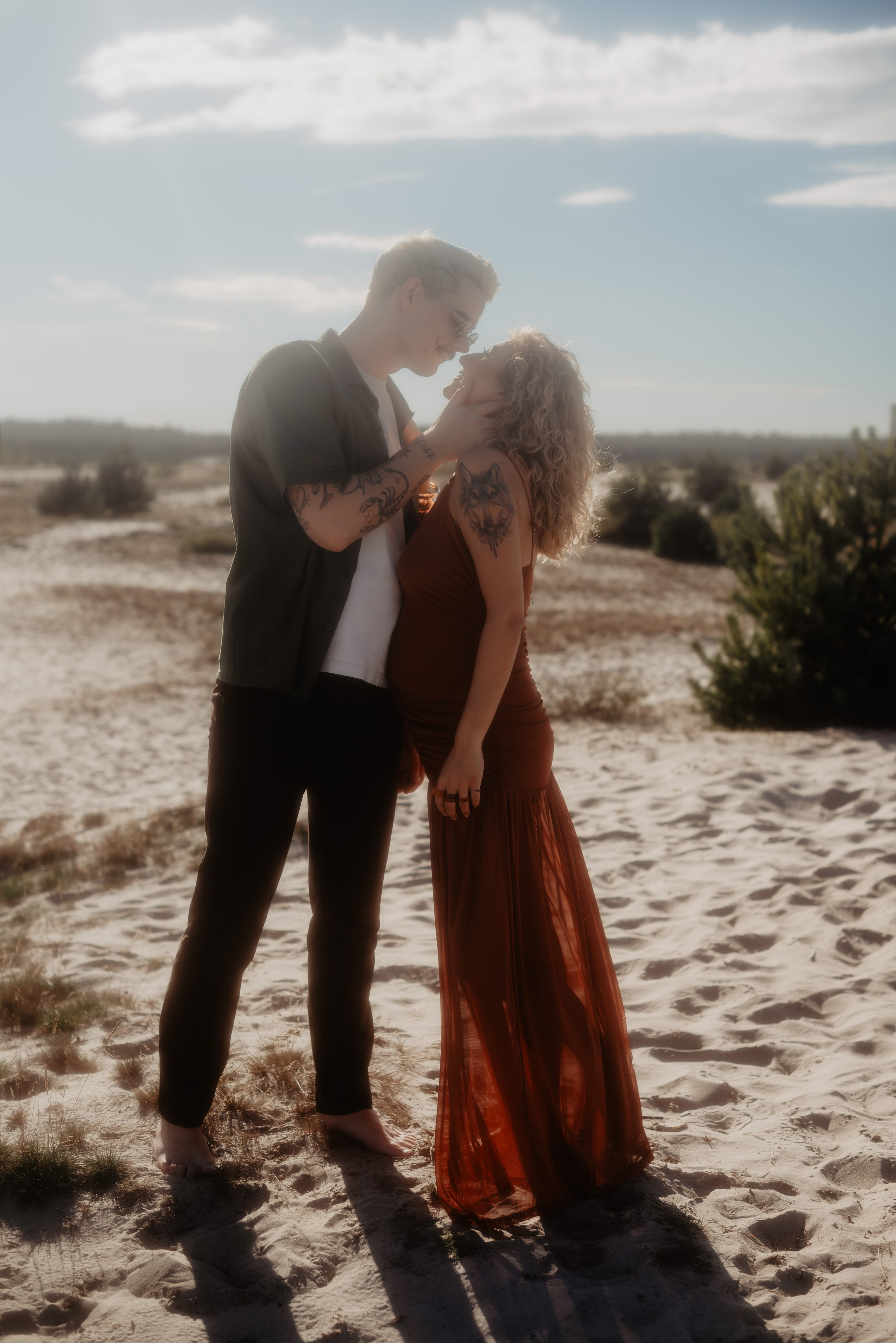 Sesja ciążowa Klaudii na Pustyni Błędowskiej. Bałanda Fotografia – Sesje Kobiece, Rodzinne, Miłosne, Reportaże | Katowice Śląsk