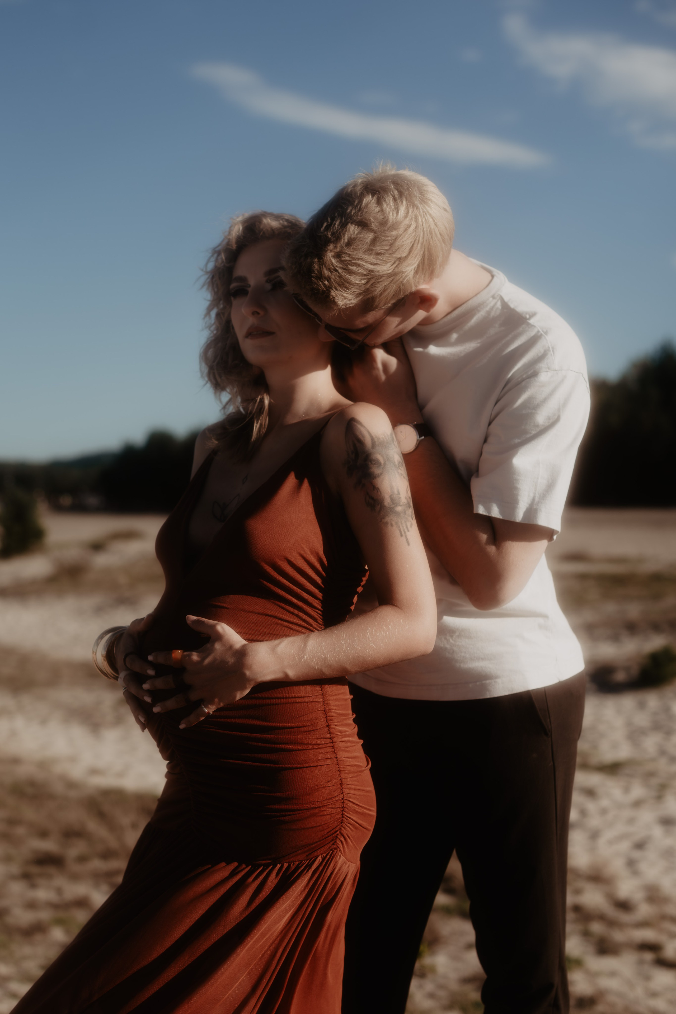 Sesja ciążowa Klaudii na Pustyni Błędowskiej. Bałanda Fotografia – Sesje Kobiece, Rodzinne, Miłosne, Reportaże | Katowice Śląsk