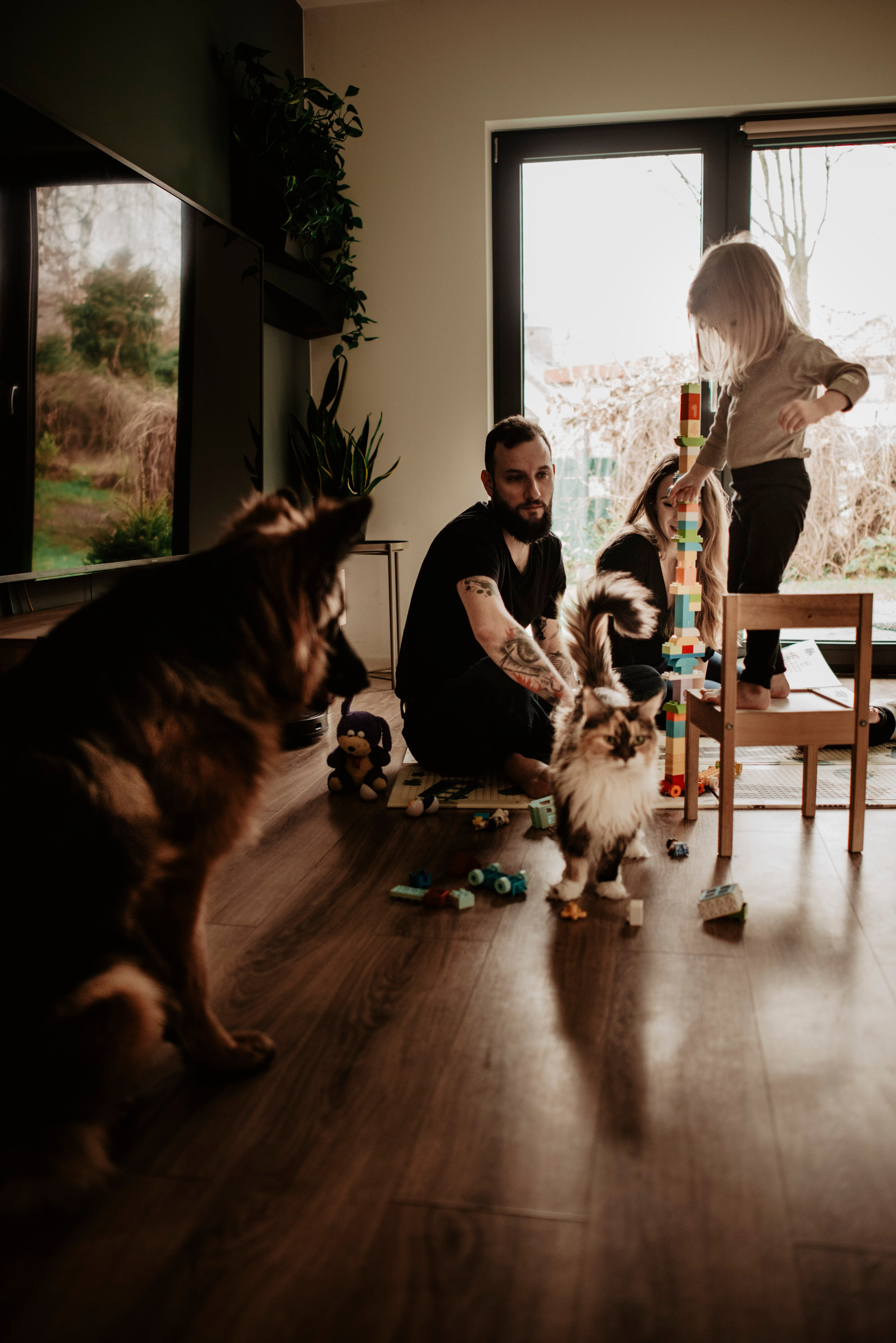 Domowa sesja.Aneta, Andrzej, Inka i Nela. Bałanda Fotografia – Sesje Kobiece, Rodzinne, Miłosne, Reportaże | Katowice Śląsk