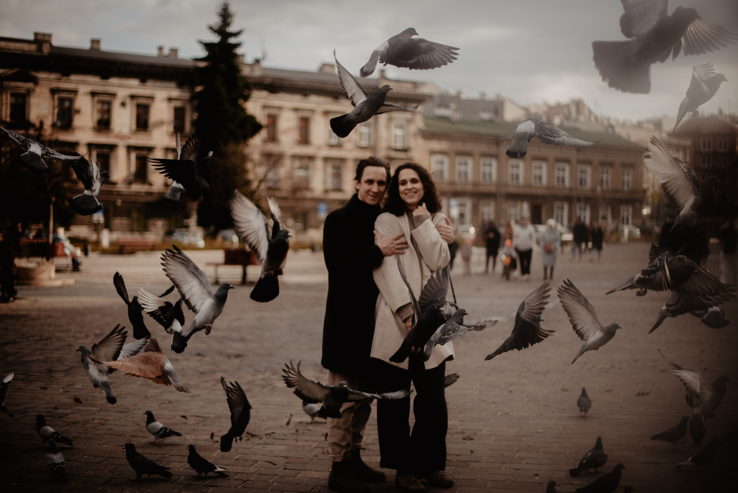 Magda i Patryk -romantyczny spacer po Krakowie. Bałanda Fotografia – Sesje Kobiece, Rodzinne, Miłosne, Reportaże | Katowice Śląsk