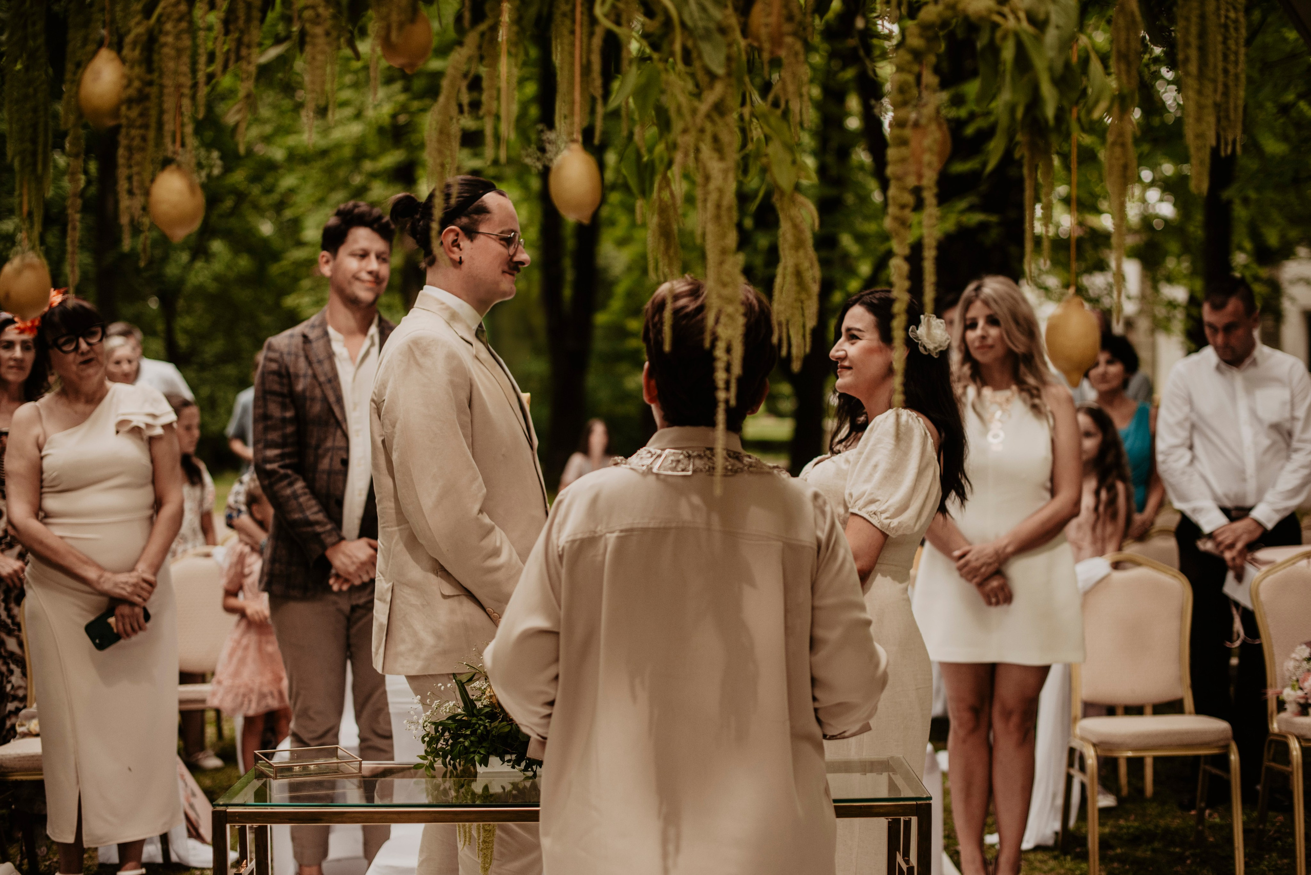 Plenerowy ślub Natalii i Krzysztofa w Restauracji - Patio Park Katowice. Bałanda Fotografia – Sesje Kobiece, Rodzinne, Miłosne, Reportaże | Katowice Śląsk