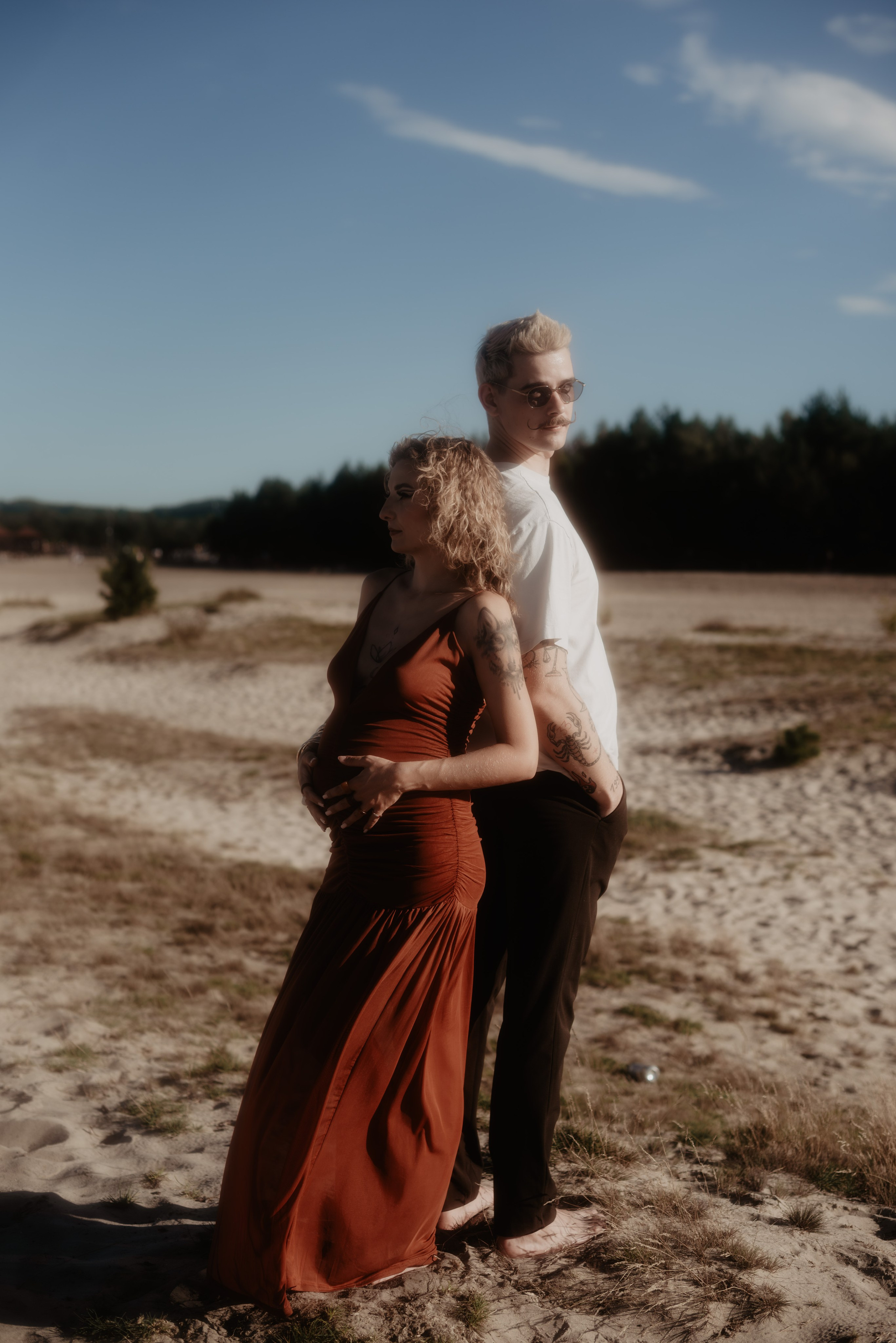 Sesja ciążowa Klaudii na Pustyni Błędowskiej. Bałanda Fotografia – Sesje Kobiece, Rodzinne, Miłosne, Reportaże | Katowice Śląsk