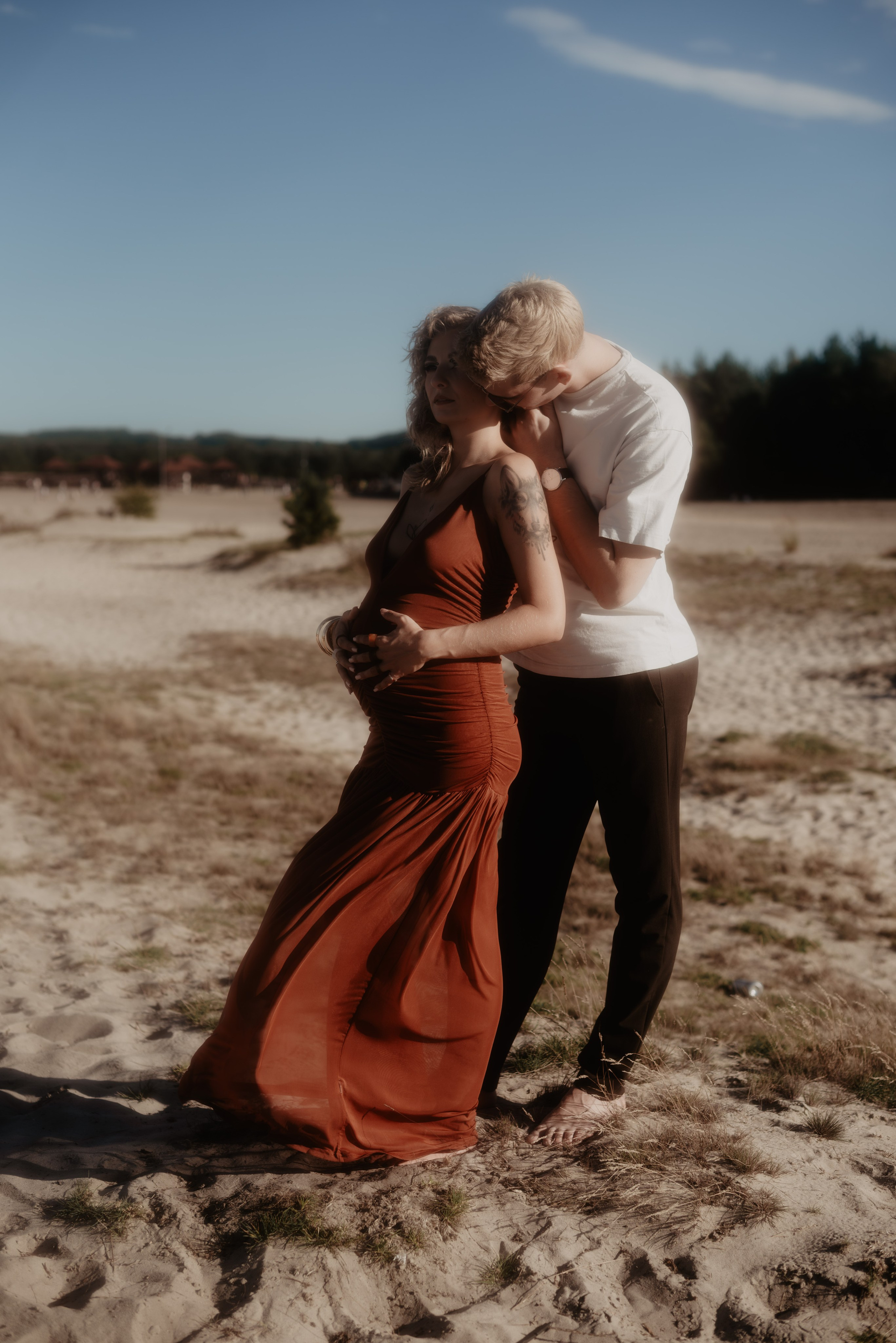 Sesja ciążowa Klaudii na Pustyni Błędowskiej. Bałanda Fotografia – Sesje Kobiece, Rodzinne, Miłosne, Reportaże | Katowice Śląsk