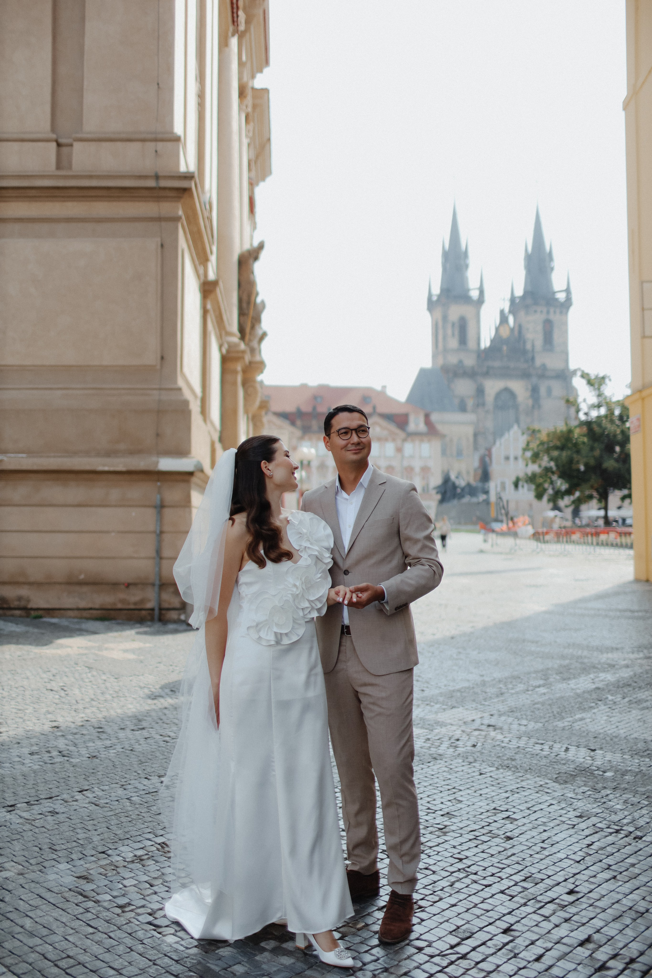 August 2024 — Rufina & Aldar intimate wedding. Wedding & love story photographer Prague, Europe Elizaveta Gritsenko