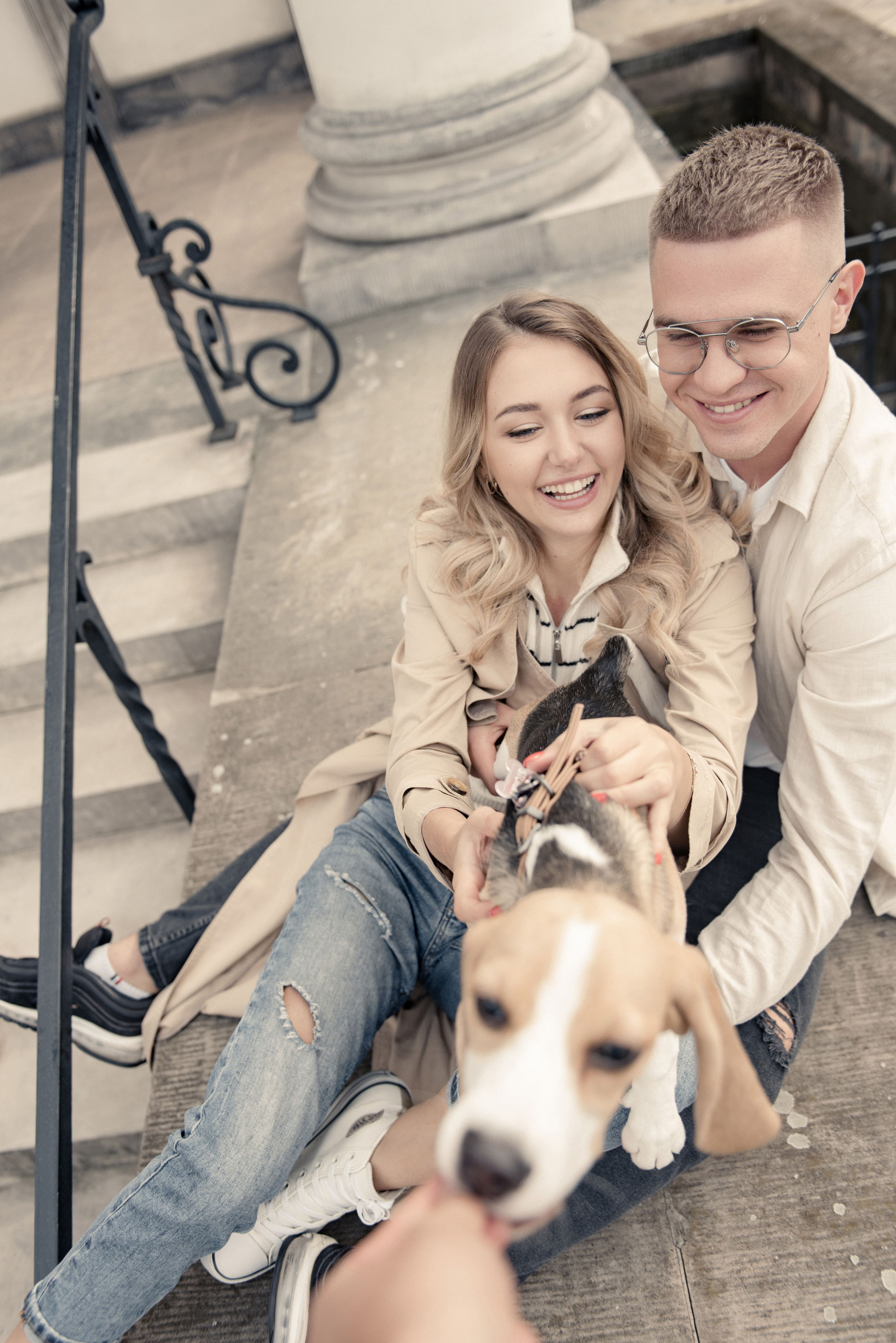 Love Story z pieskiem. NK Picture - Fotograf Lublin, Warszawa