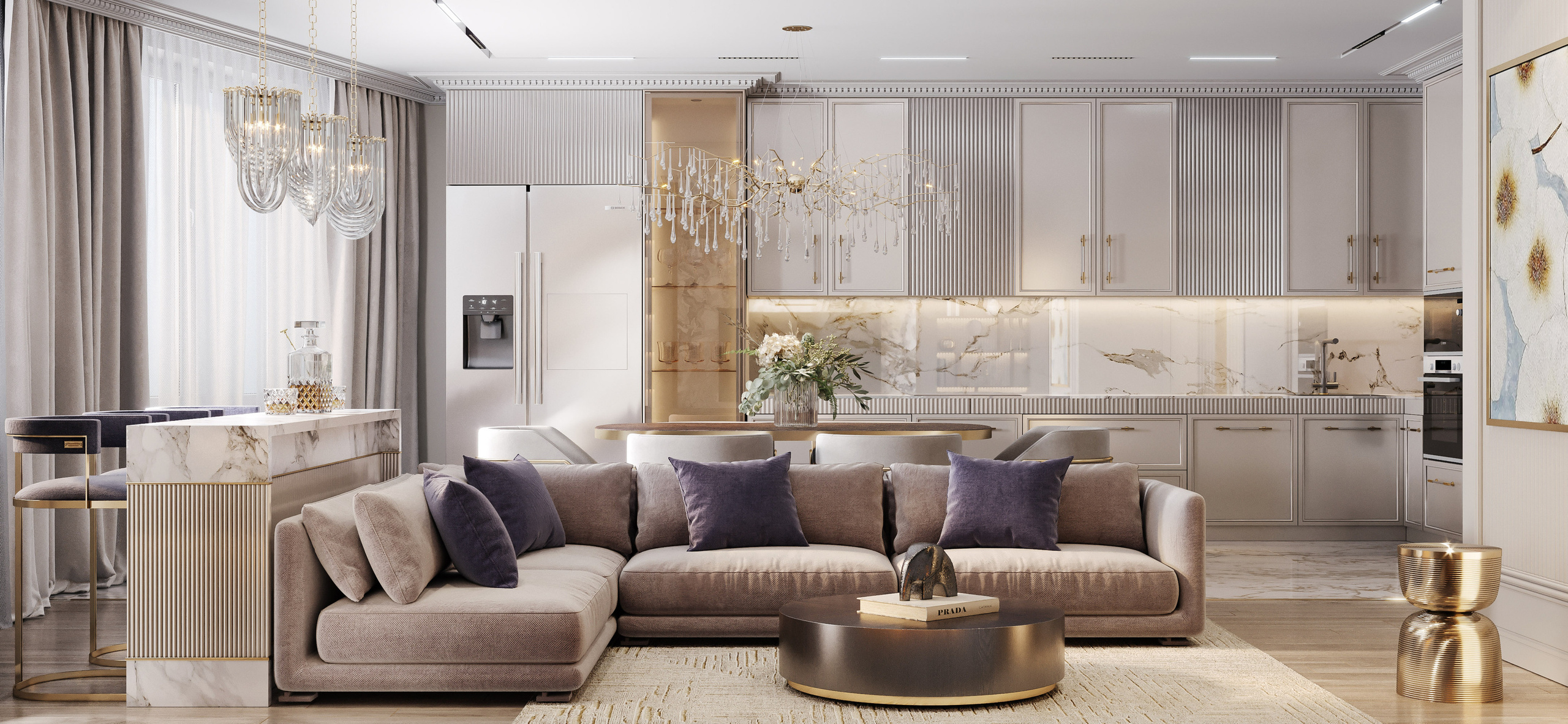 ЖК ЦАРСКАЯ ПЛОЩАДЬ 87 м². Студия Интерьерного Дизайна Artis Interiors