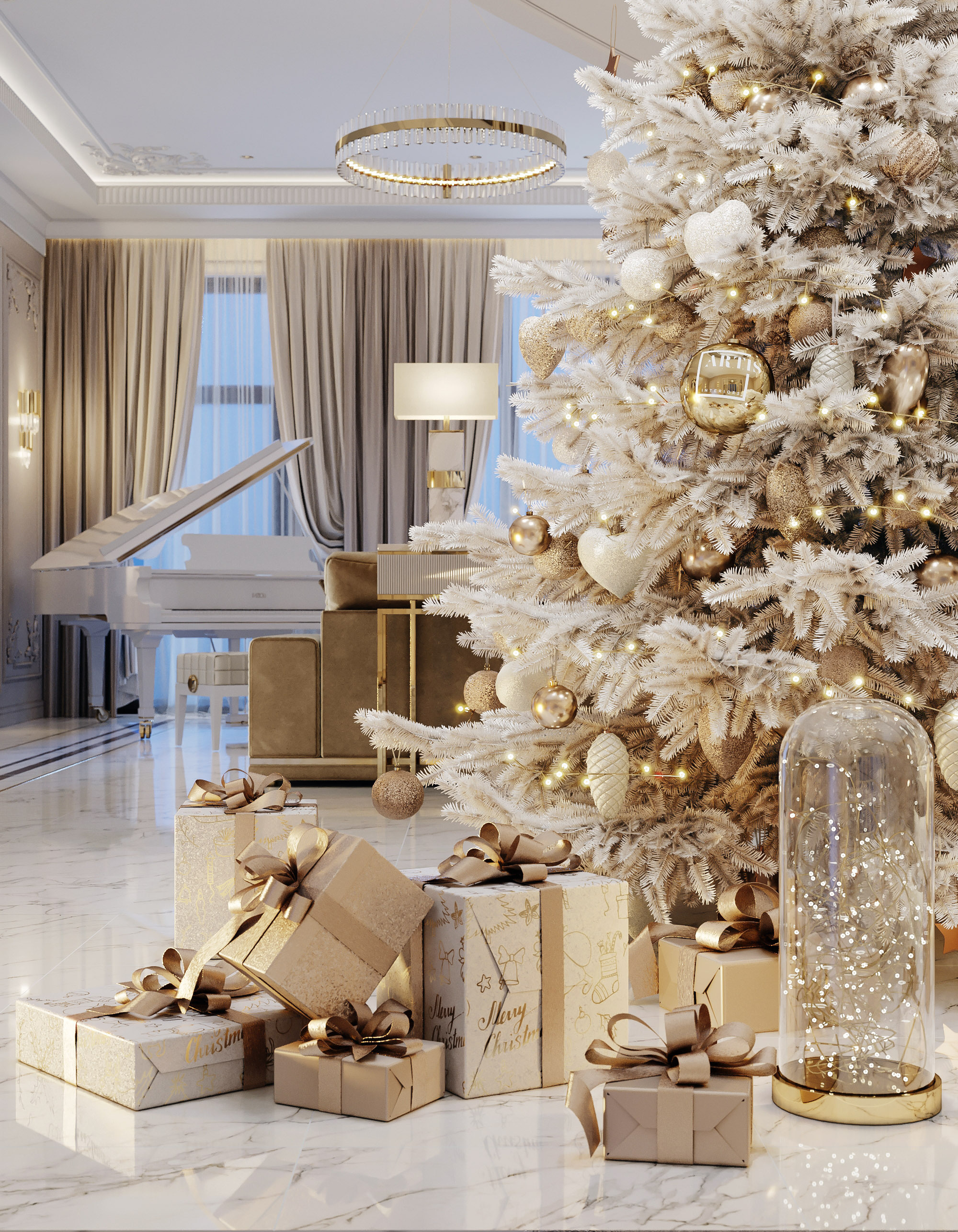 РУБЛЁВКА 500 м². Студия Интерьерного Дизайна Artis Interiors