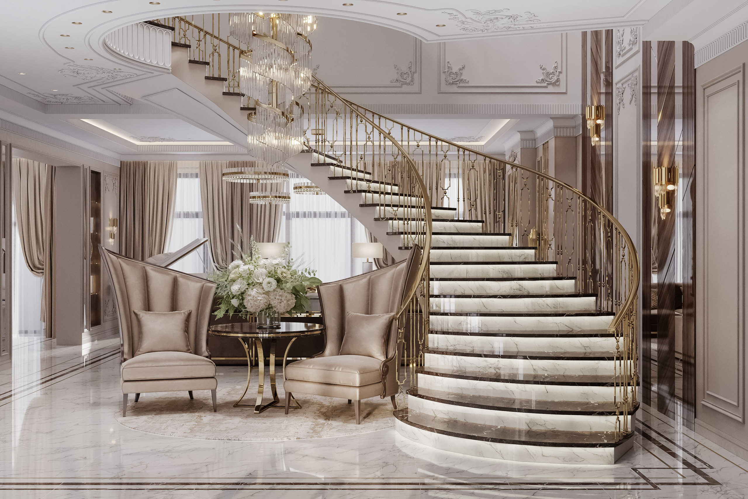 РУБЛЁВКА 500 м². Студия Интерьерного Дизайна Artis Interiors