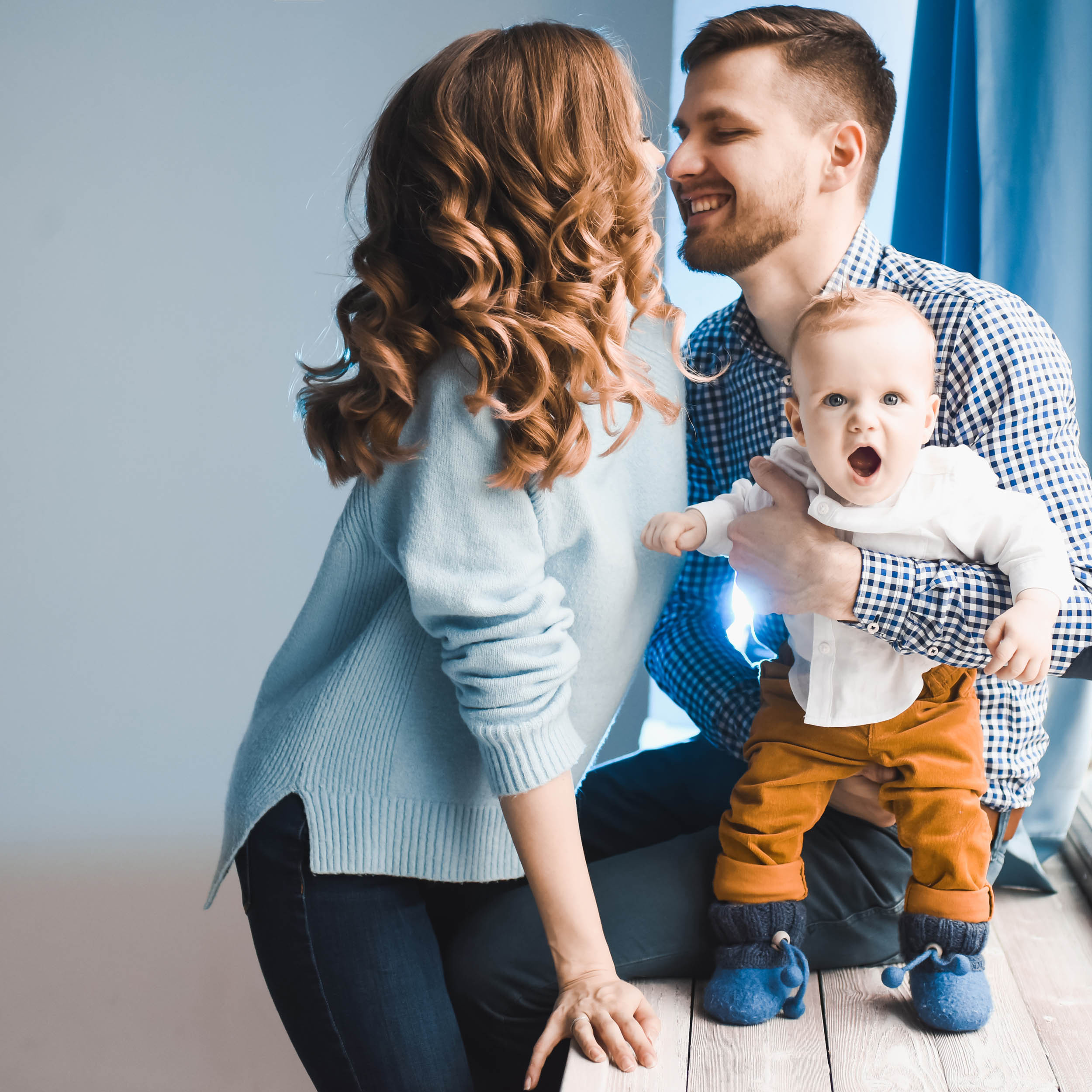Anna and her men. Family and wedding photographer in Norway Bublik Polina