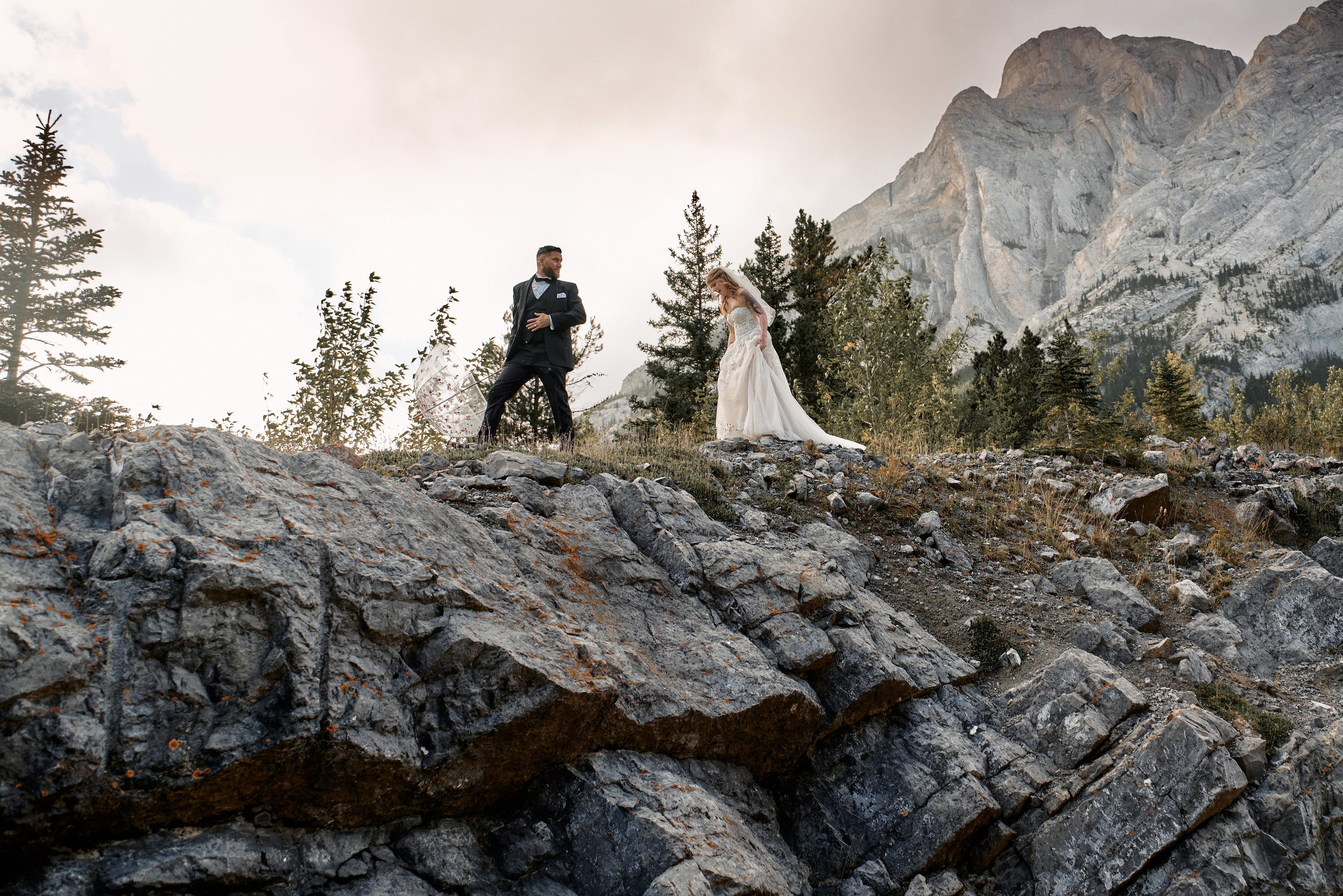Benjamin&Courtney. Wedding in Kananaskis Park. Calgary wedding photo and video. Photographer Andrii Bielikov