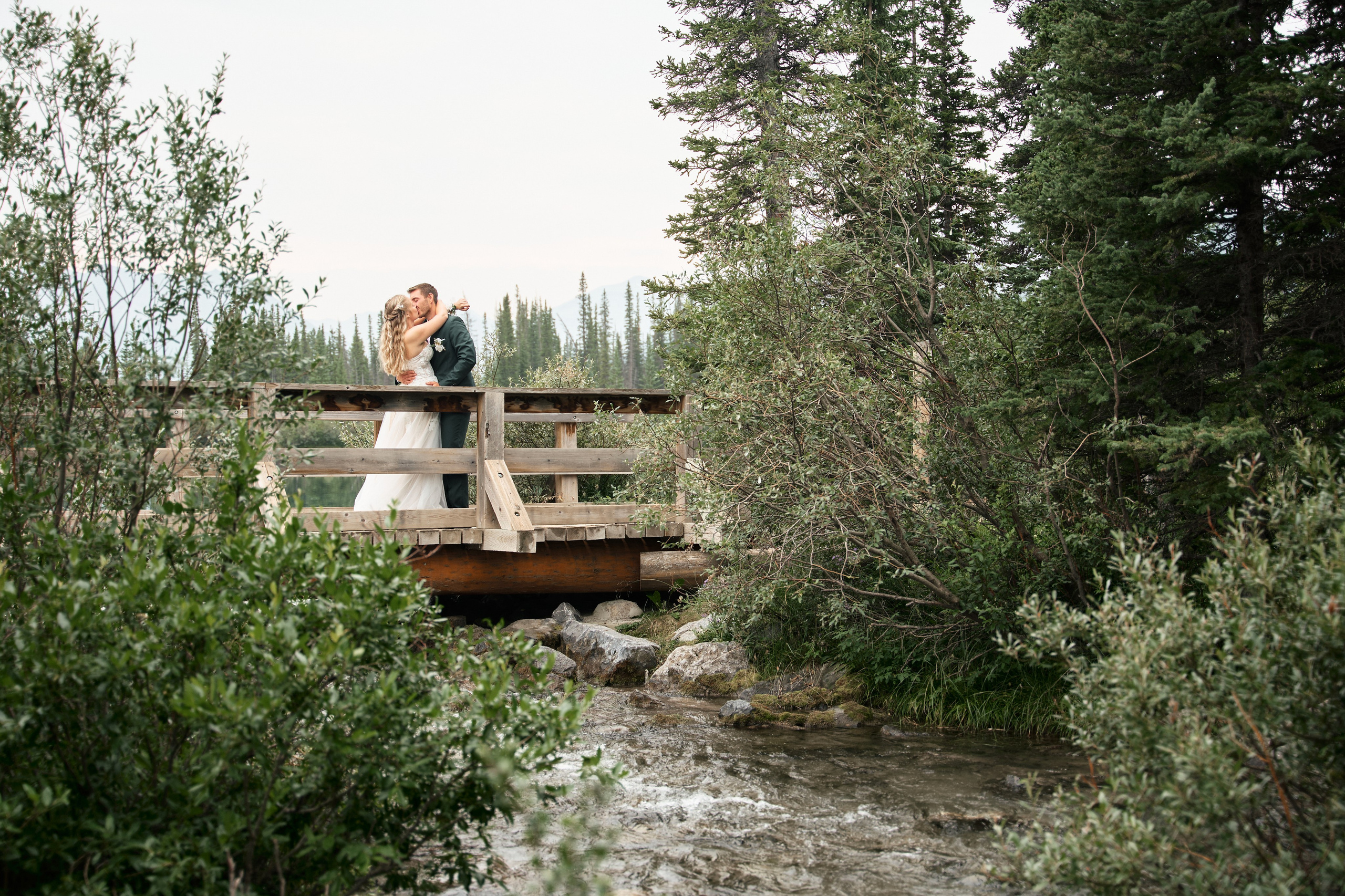 Natalie&Mat. A small, intimate wedding at Forgetmenot Lake, Kananaskis Park. Calgary wedding photo and video. Photographer Andrii Bielikov