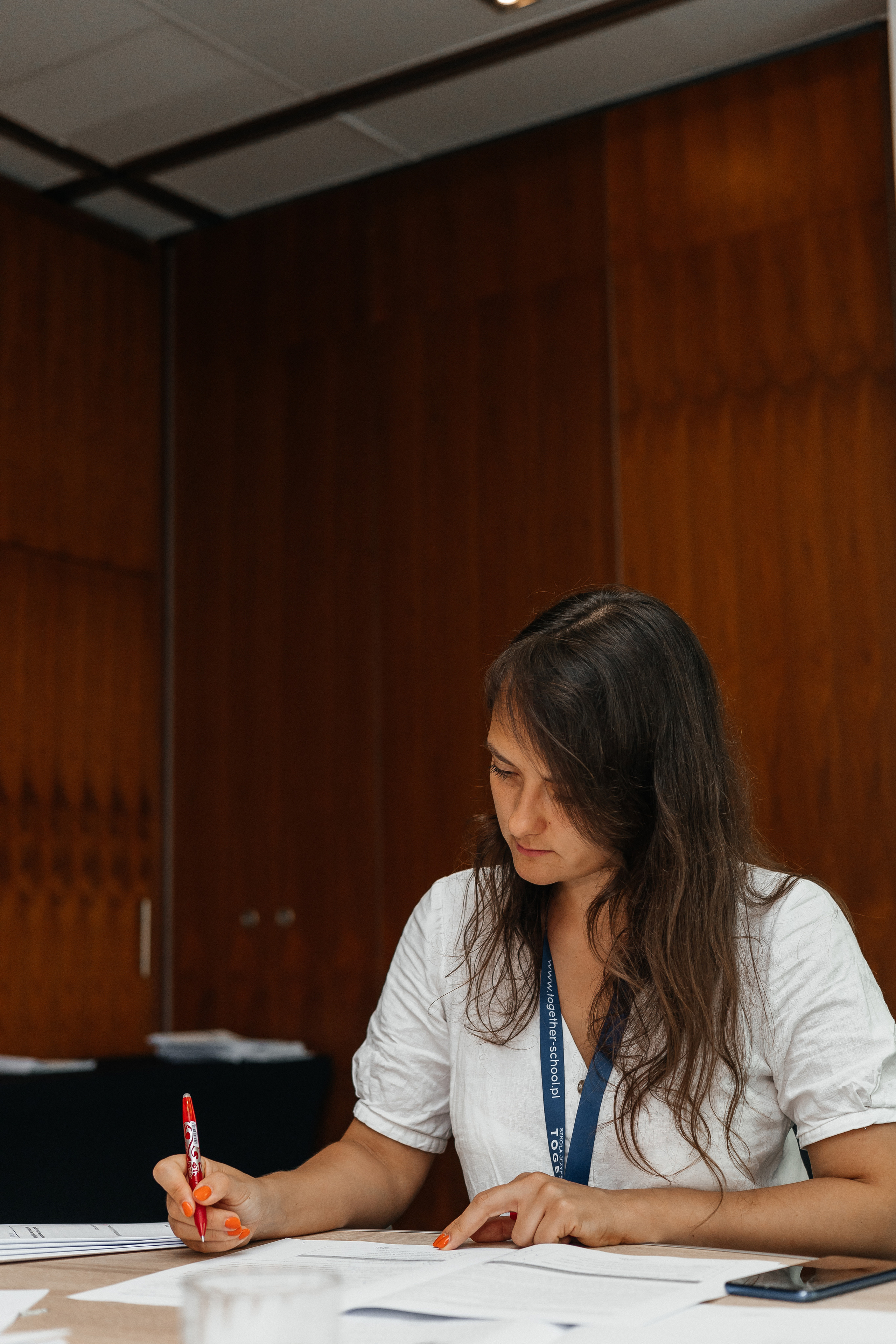 Egzamin języka polskiego. Fotograf Vika Saroka