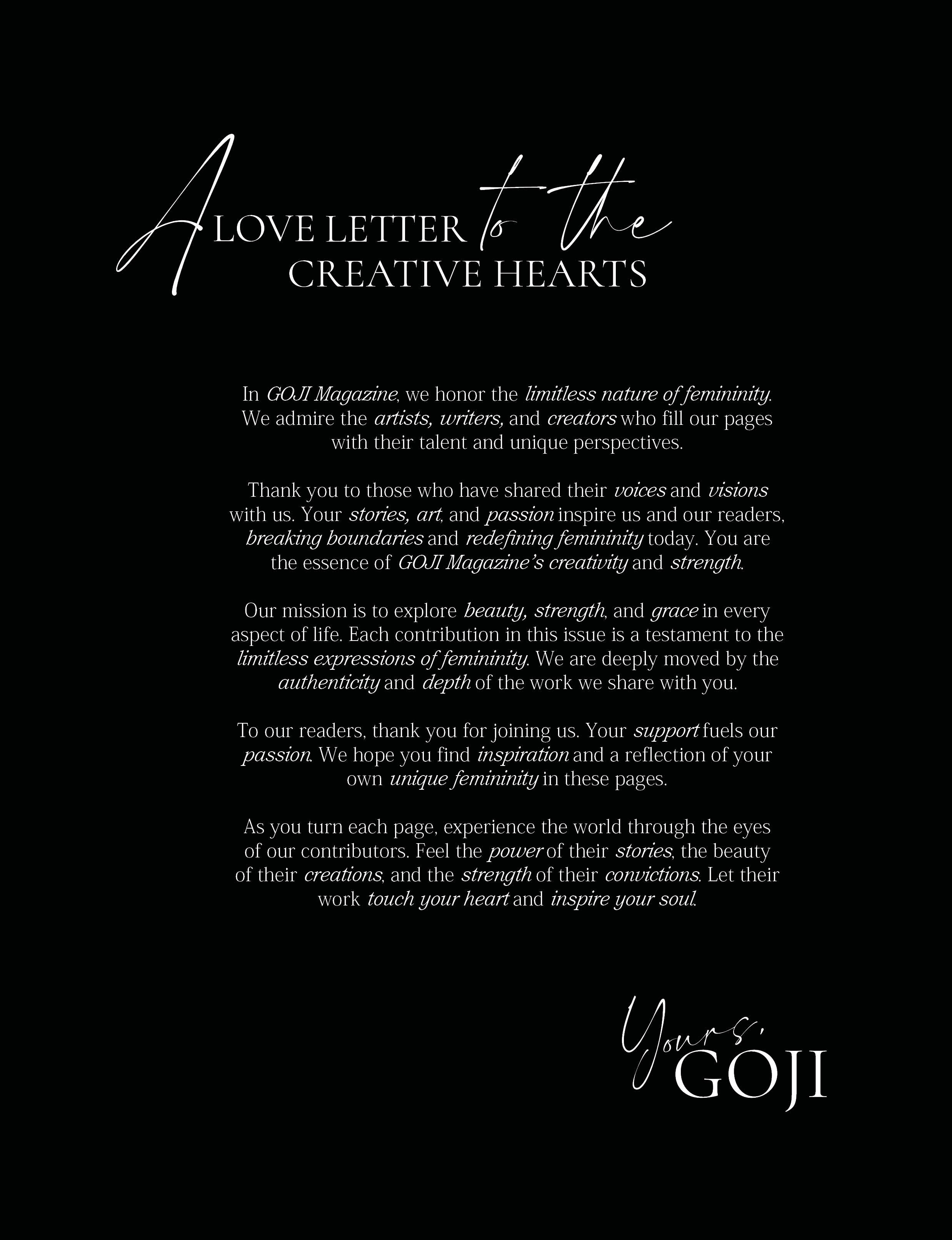 Goji magazine. Fotograf Vika Saroka